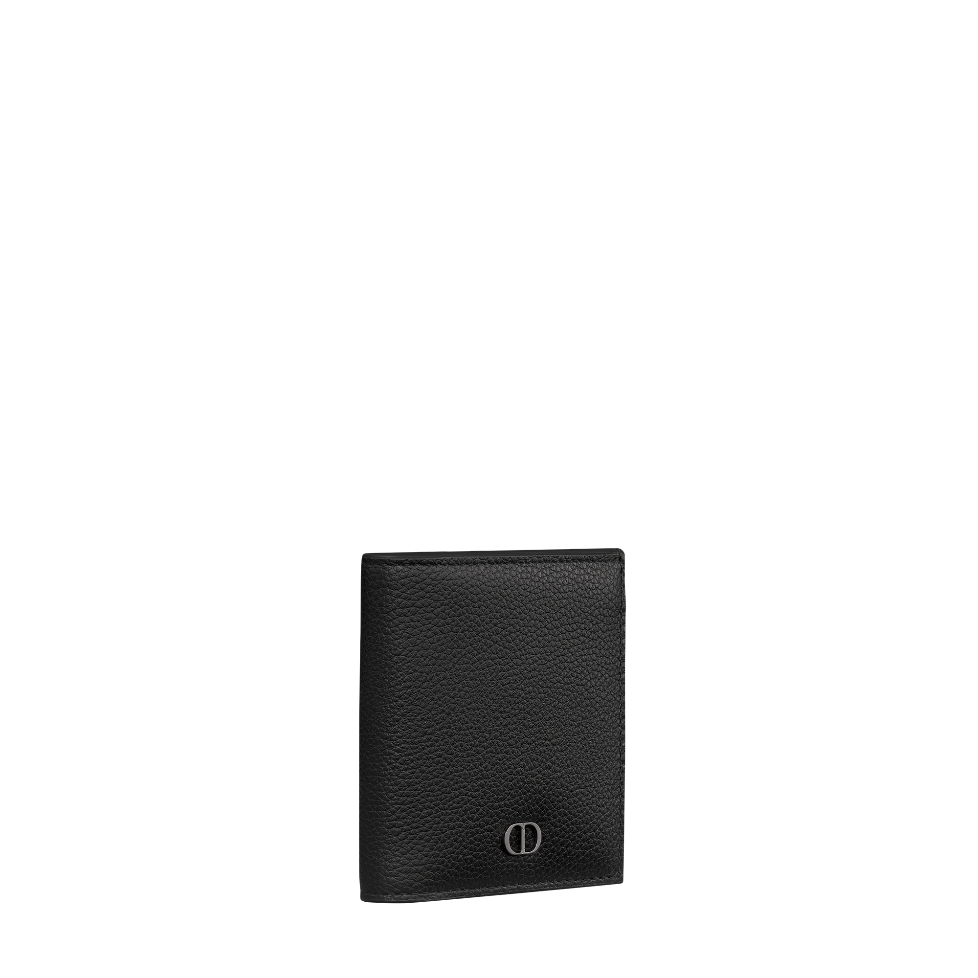 CD Icon Bifold Wallet Black Grained Calfskin E03