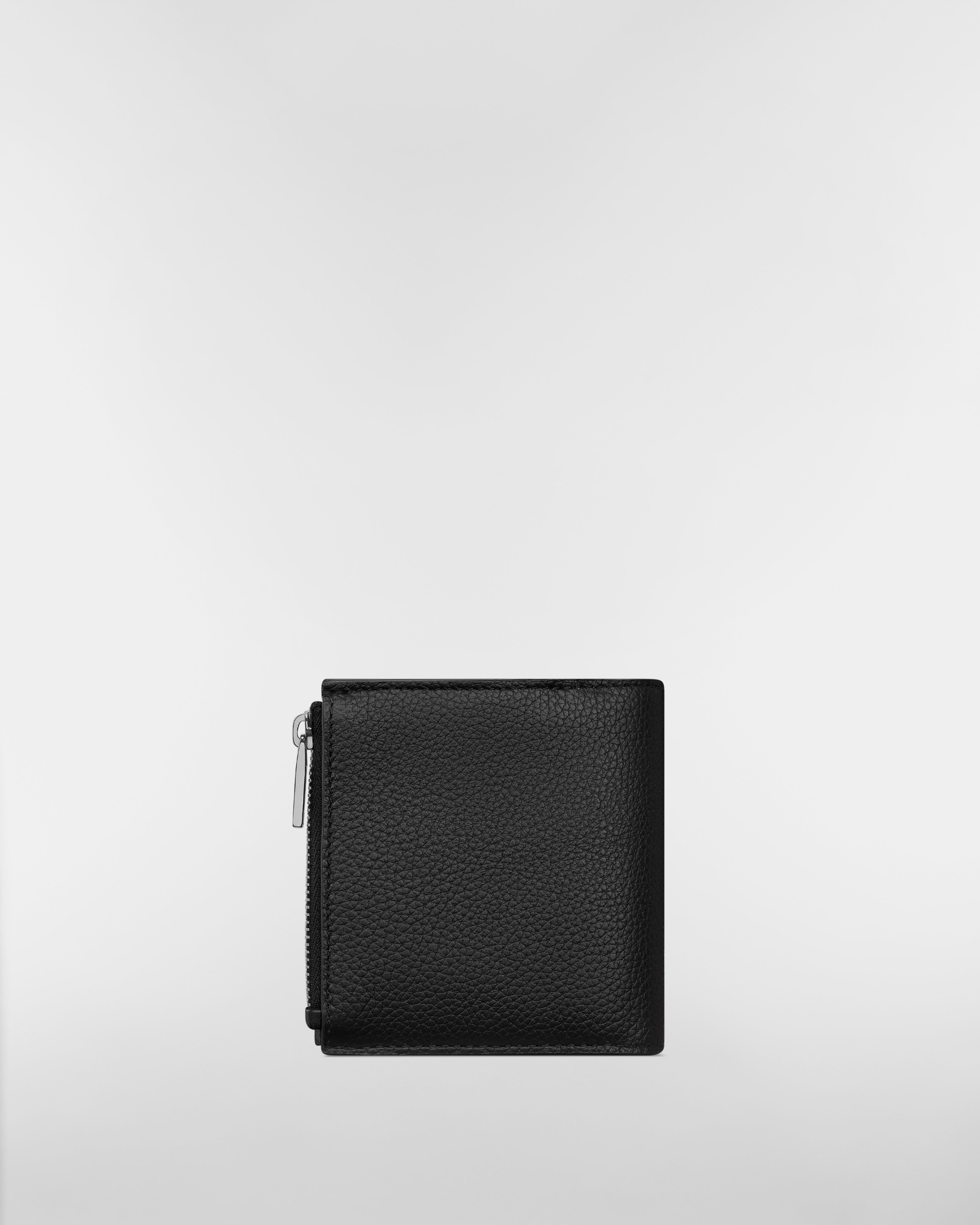 Portefeuille à deux volets CD Icon Cuir de veau grainé noir E08