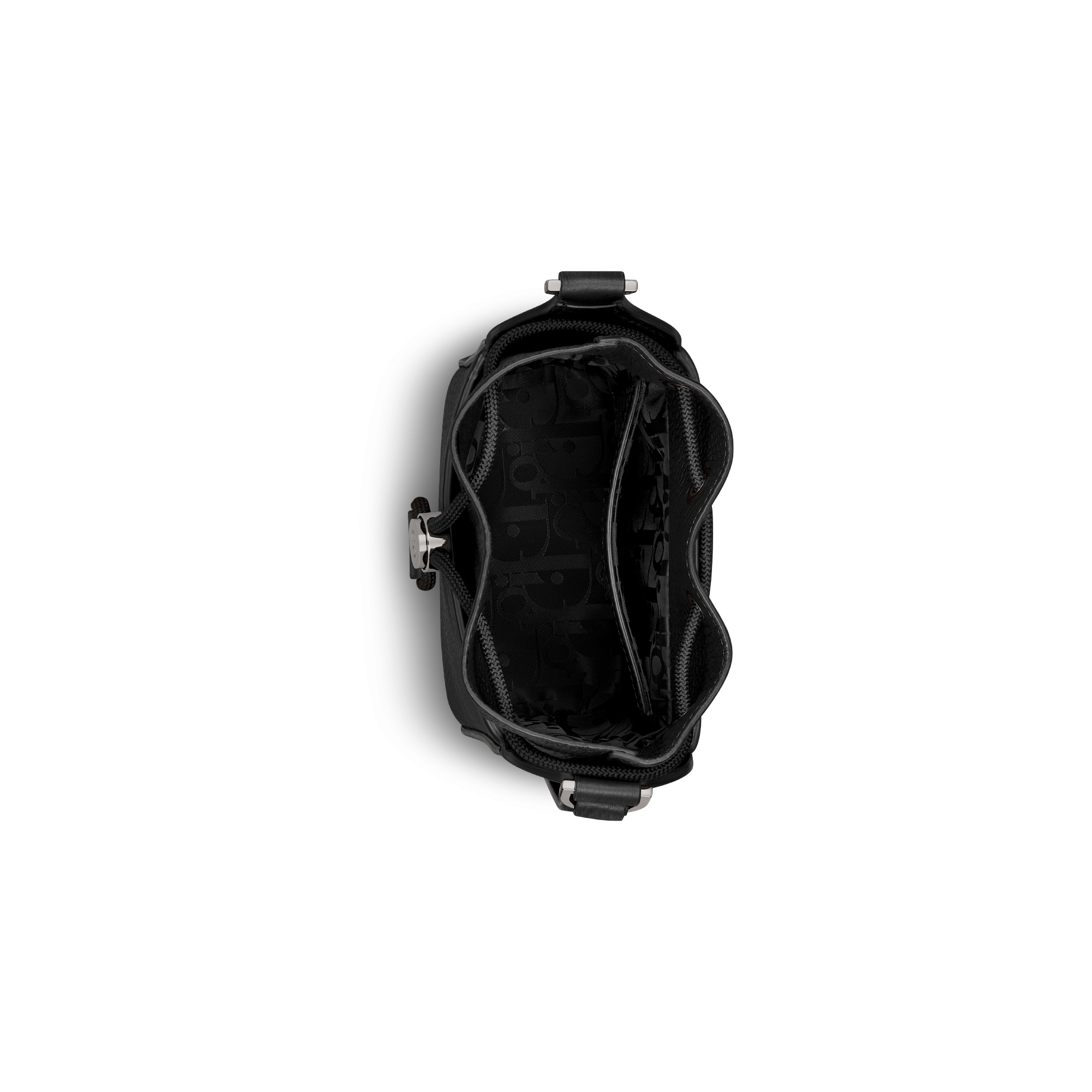 Mini sac Bucket Cuir de veau grainé noir E06