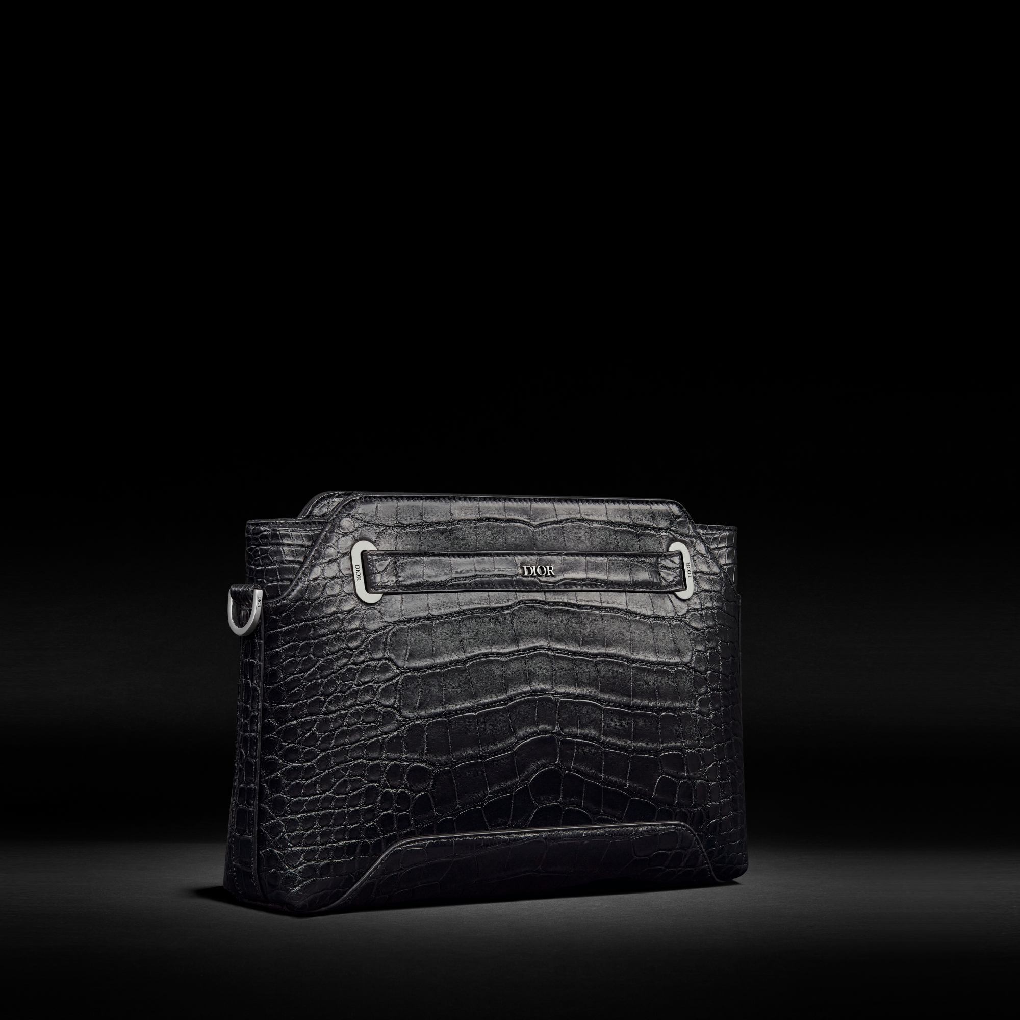 Mini Bucket Bag Dior Oblique Jacquard in Schwarz und genarbtes Kalbsleder in Schwarz E03