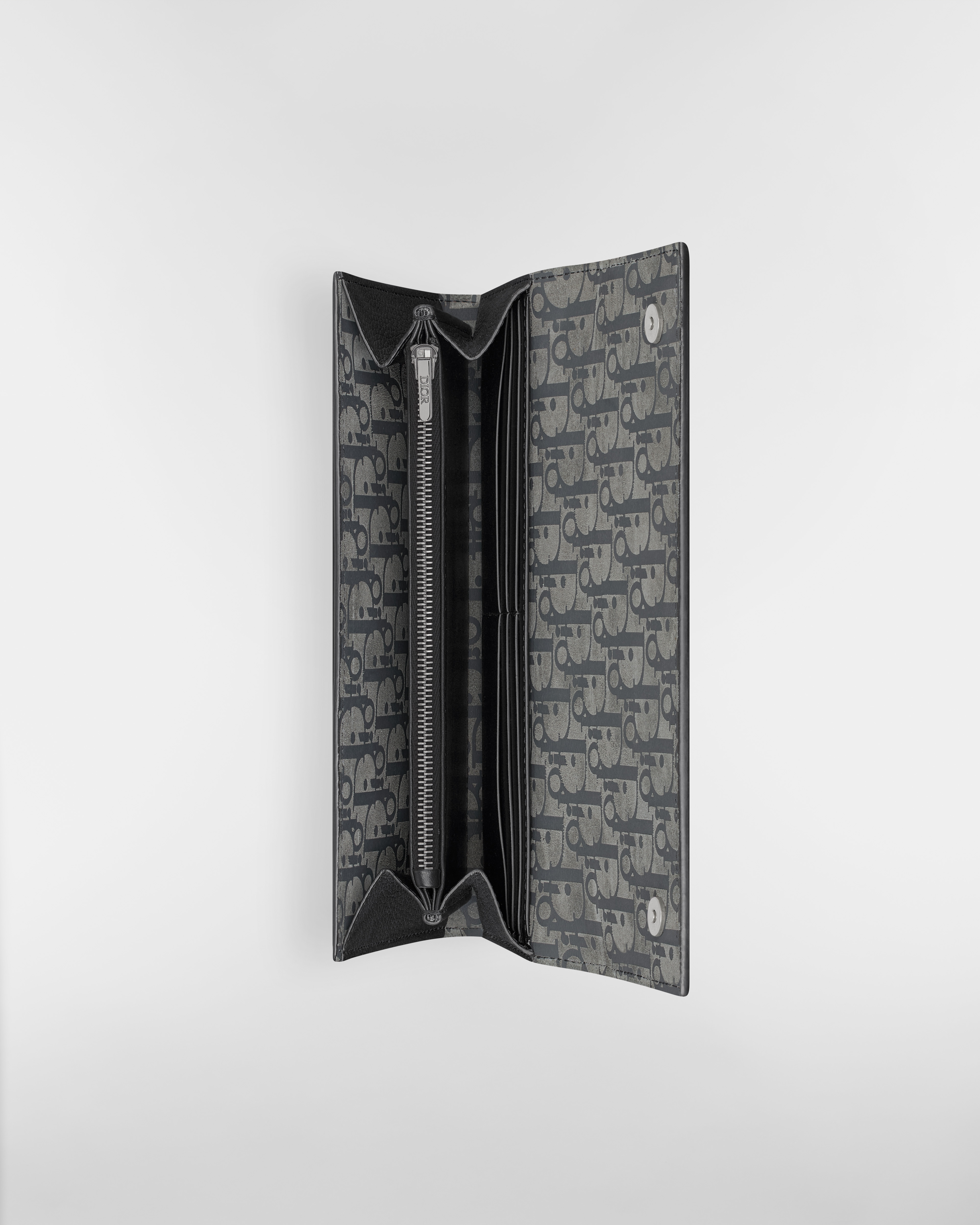 Dior Privé ロング フラップウォレット Dior Icons カーフスキン E06