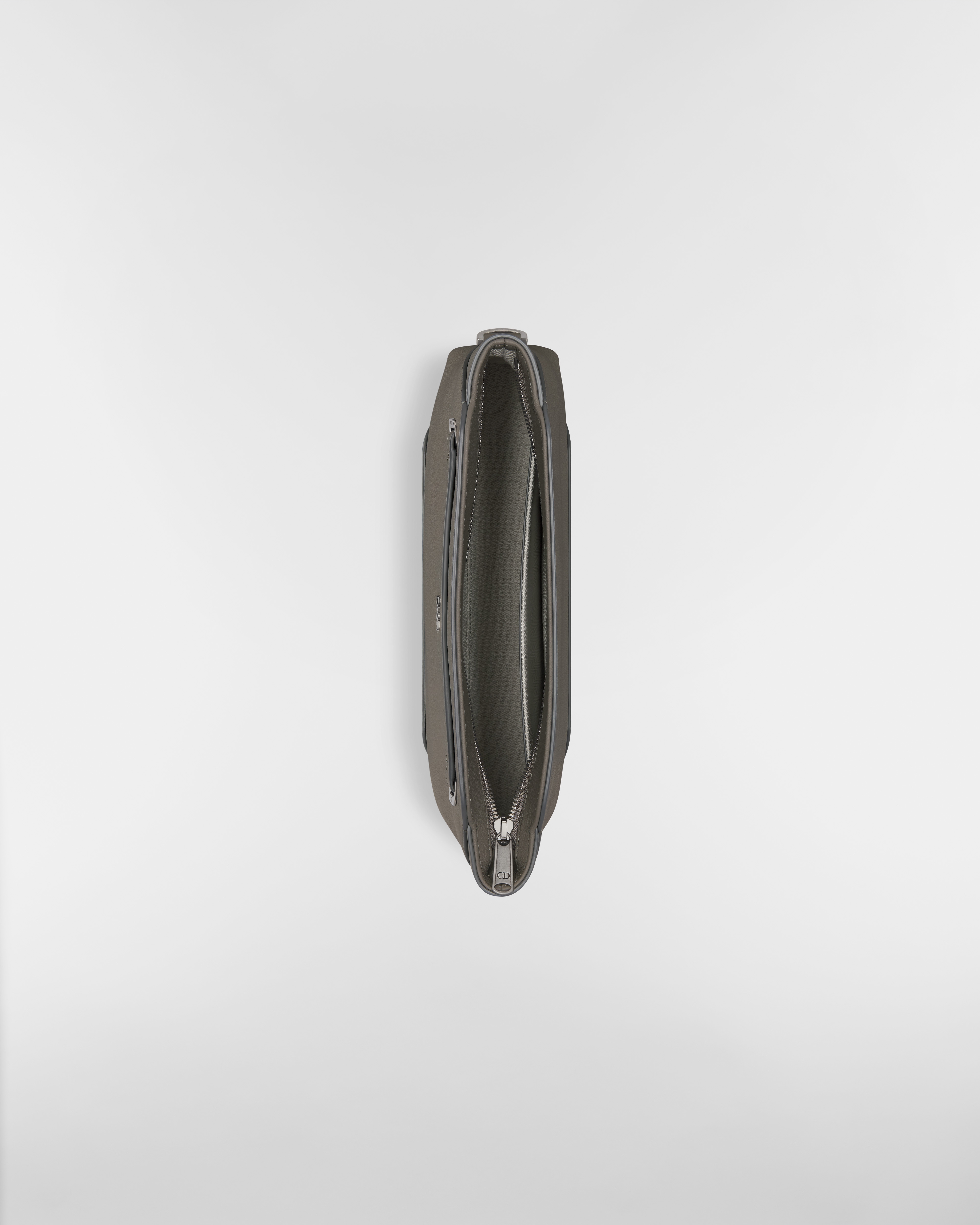 Dior Normandie A5 Triangle Pouch Gray Dior Icons Calfskin E06