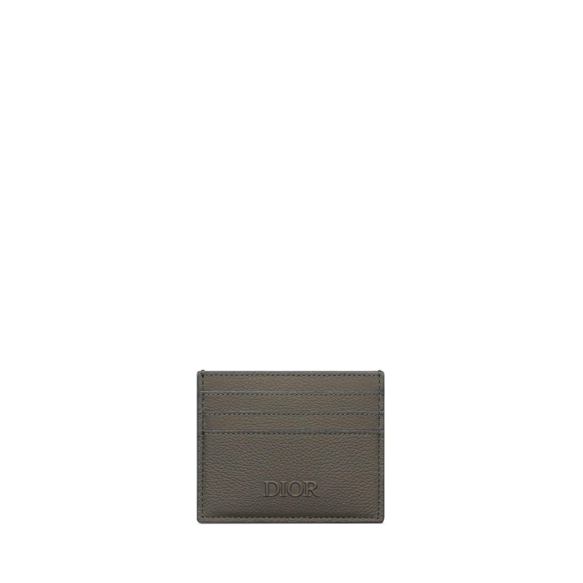 Dior Privé Card Holder Gray Dior Icons Calfskin E01