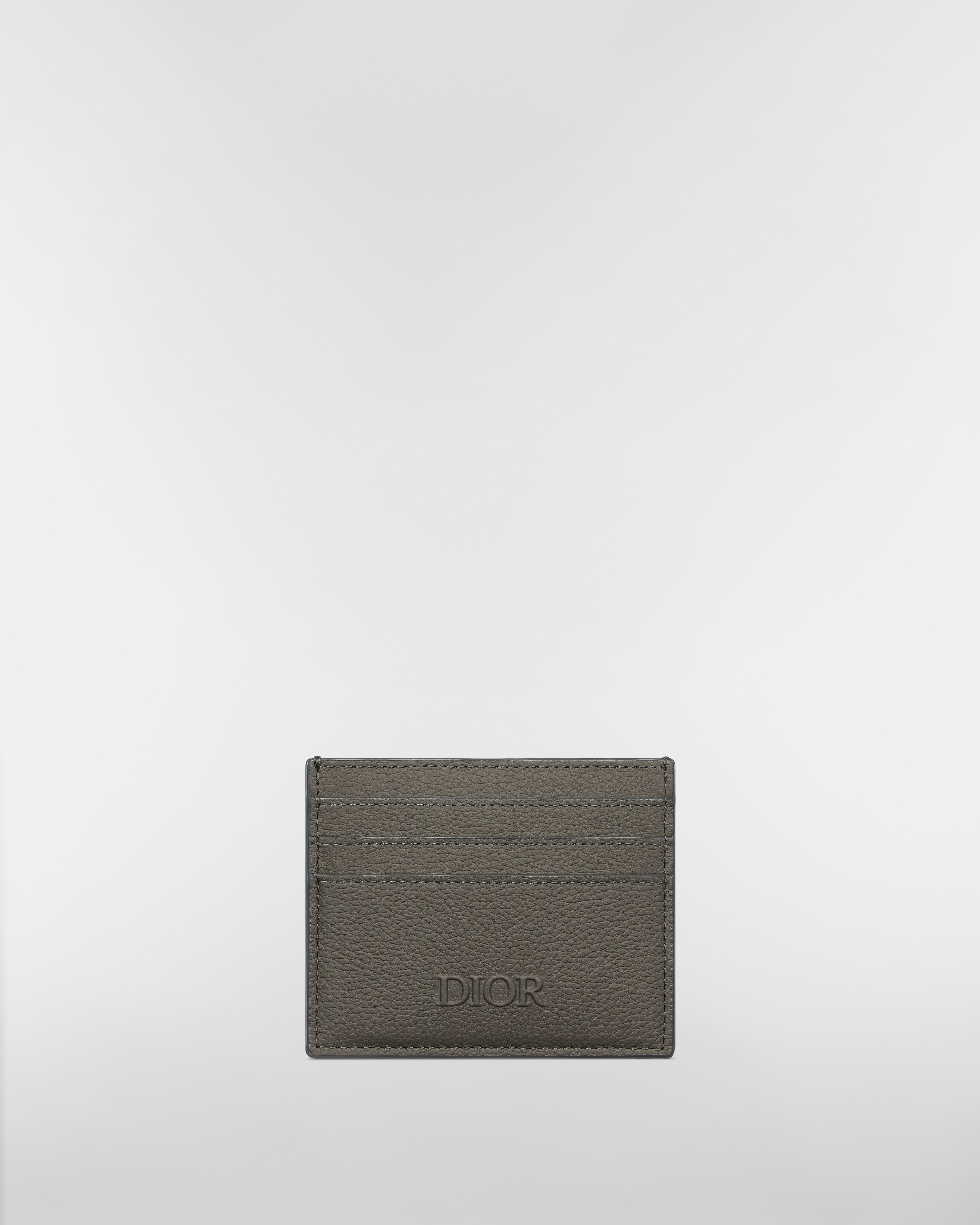 Dior Privé Card Holder Gray Dior Icons Calfskin E01