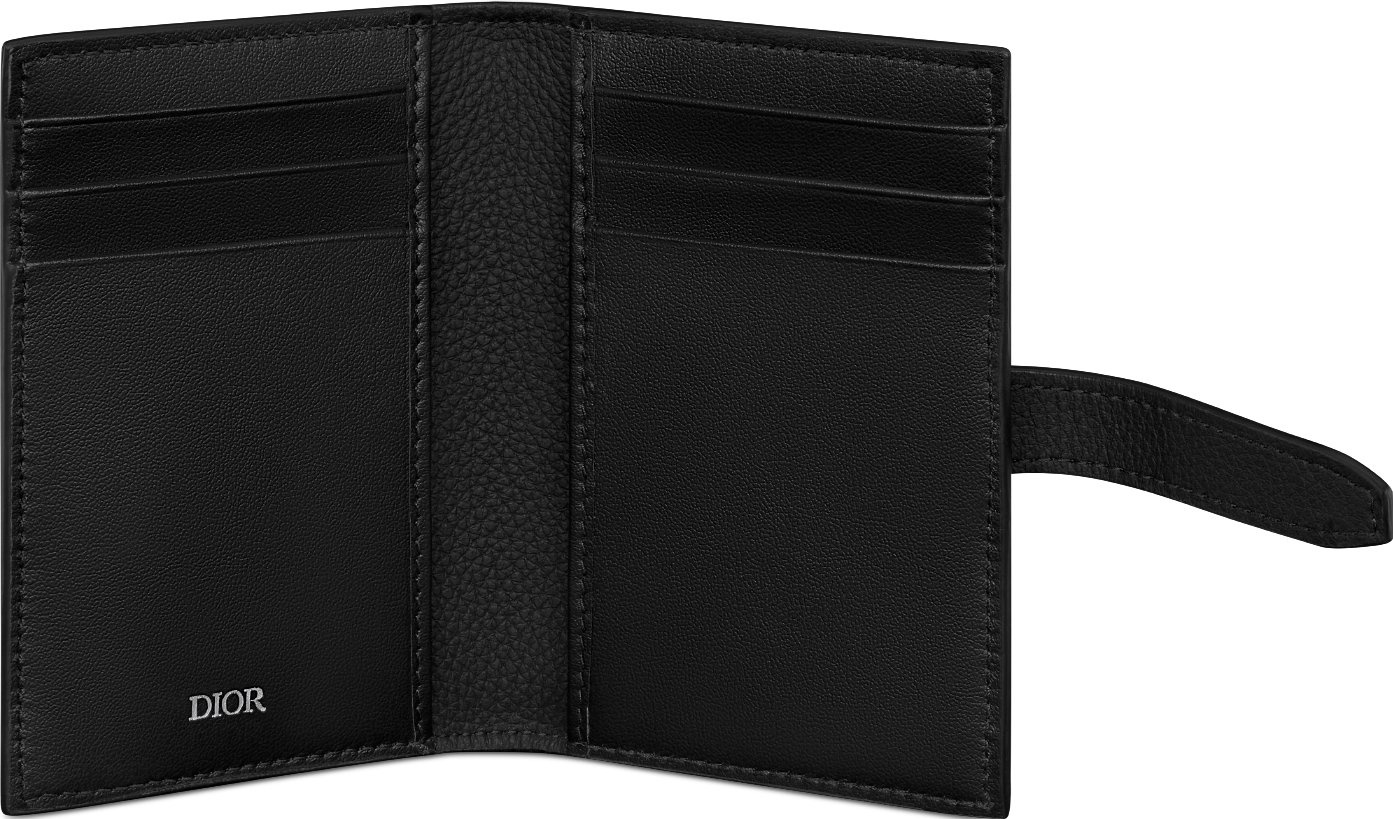 Dior Normandie Vertical Bifold Card Holder Unfolded view