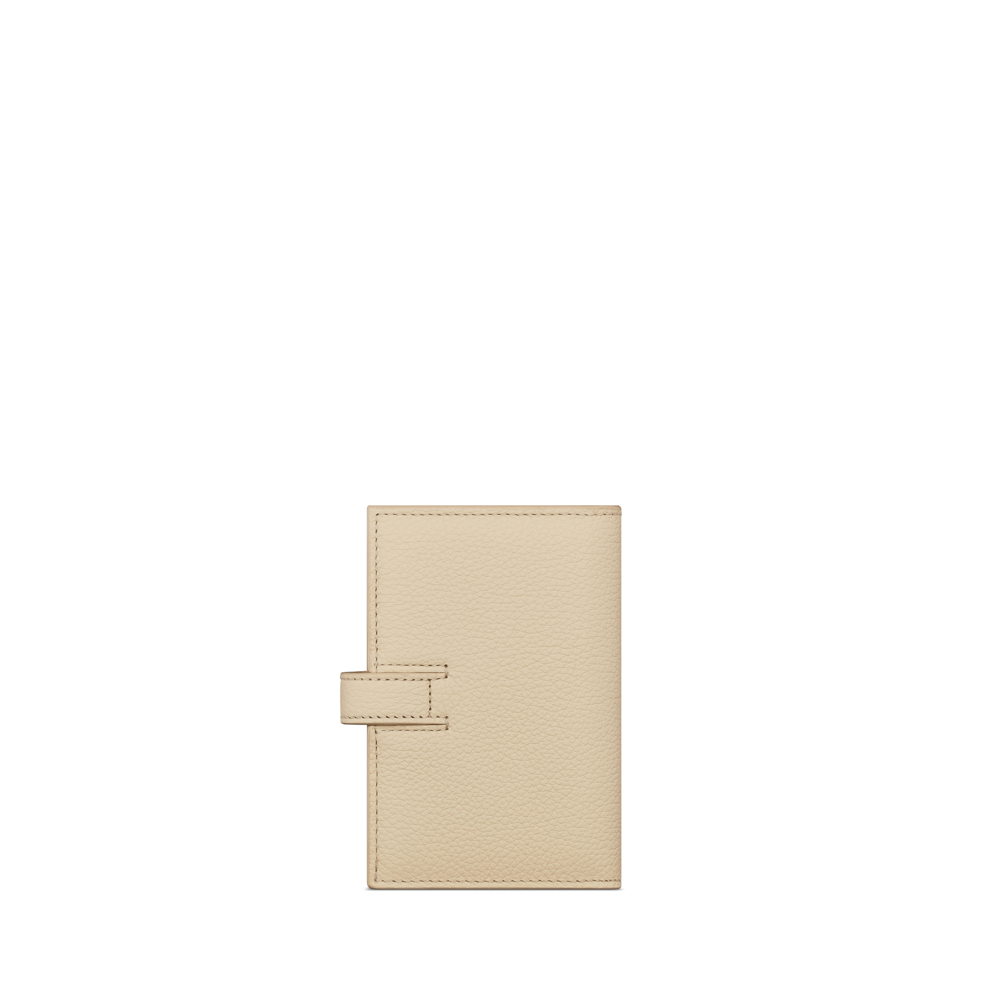 Dior Normandie Vertical Bifold Card Holder Beige Dior Icons Calfskin E08