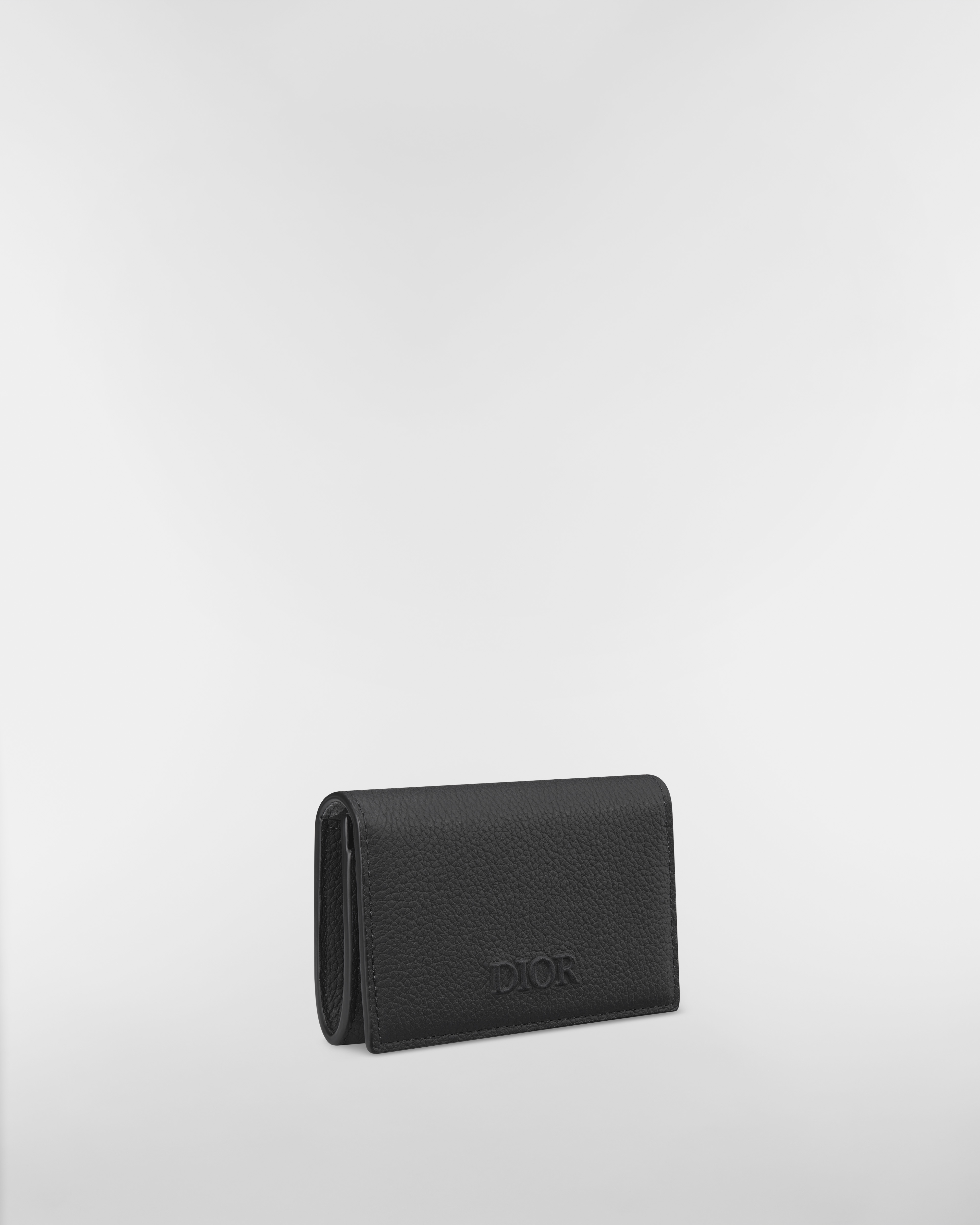 Dior Privé Business Card Holder Black Dior Icons Calfskin E03