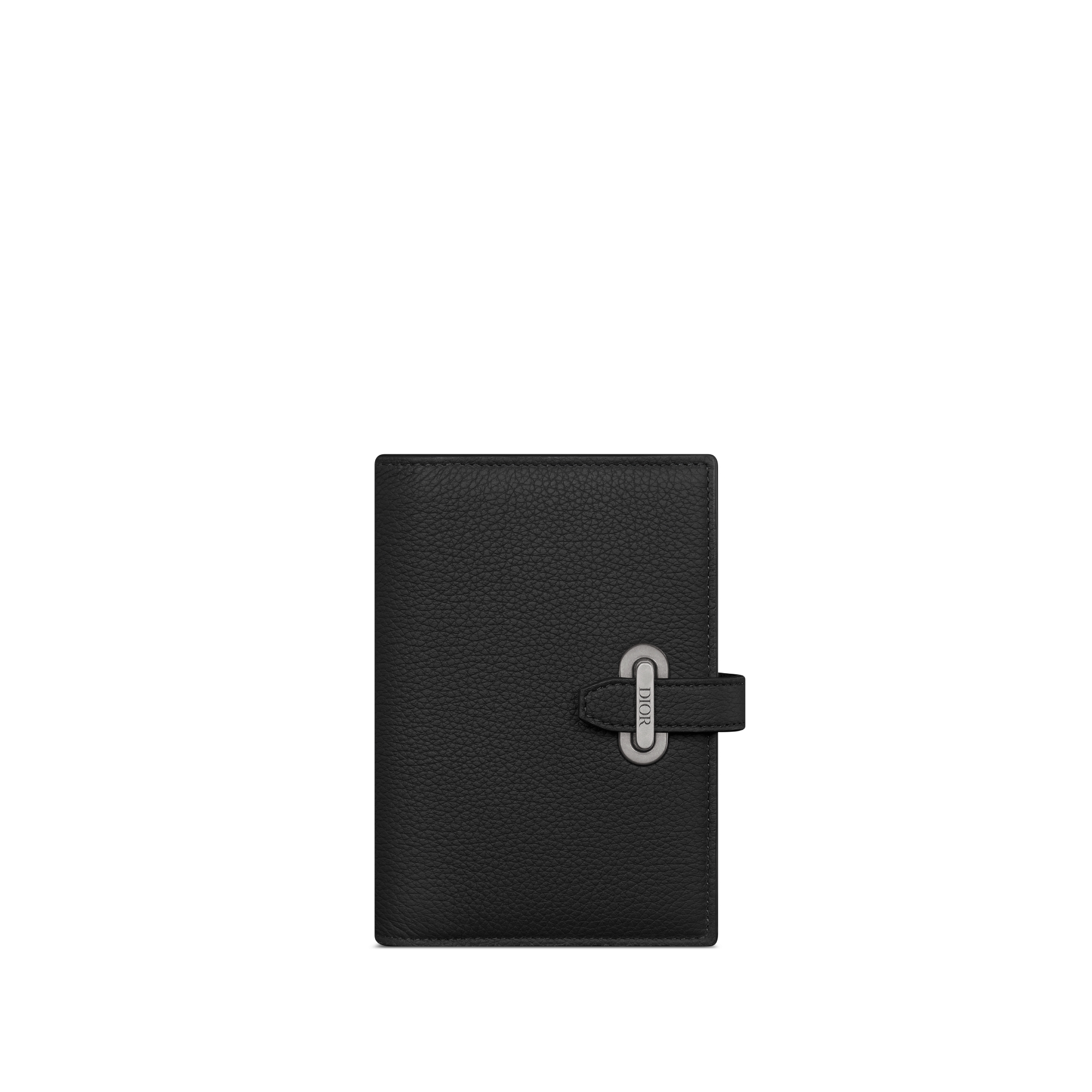 Dior Normandie Passport Cover Black Dior Icons Calfskin E01