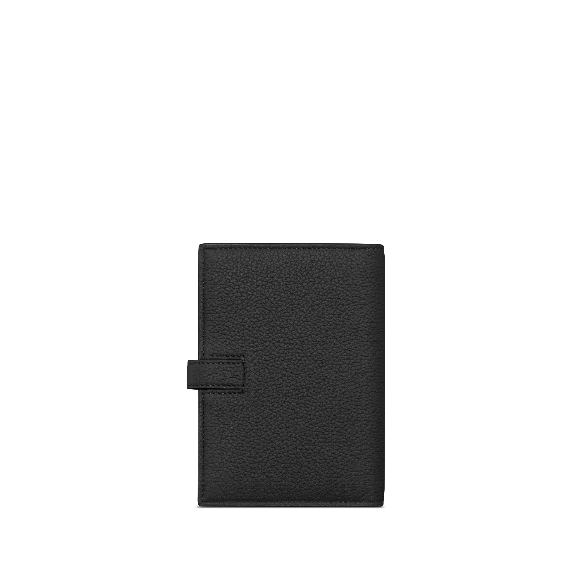 Dior Normandie-paspoorthouder Zwart Dior Icons-kalfsleer E08