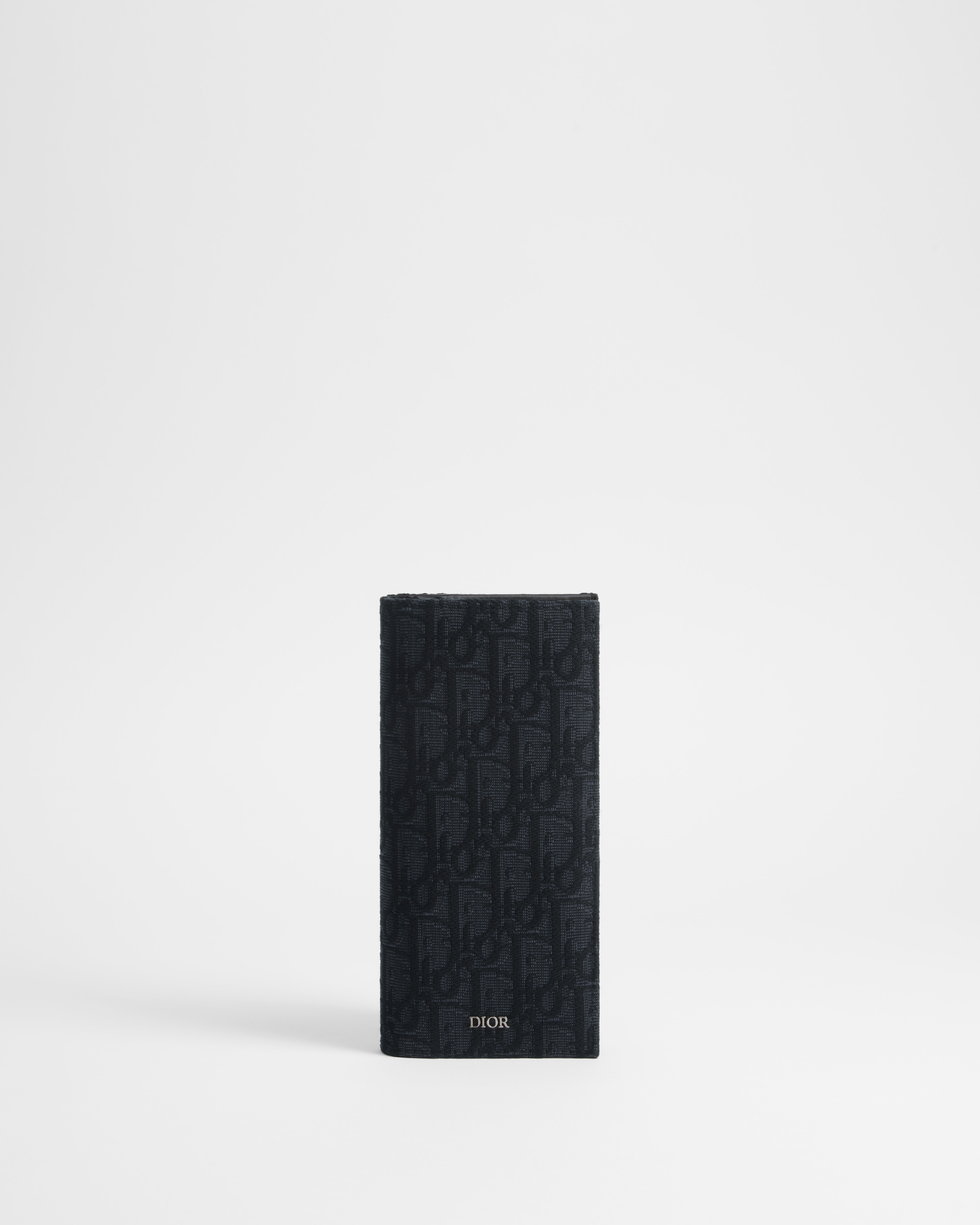 2つ折りロングウォレット ディオール オブリーク ジャカード E01
