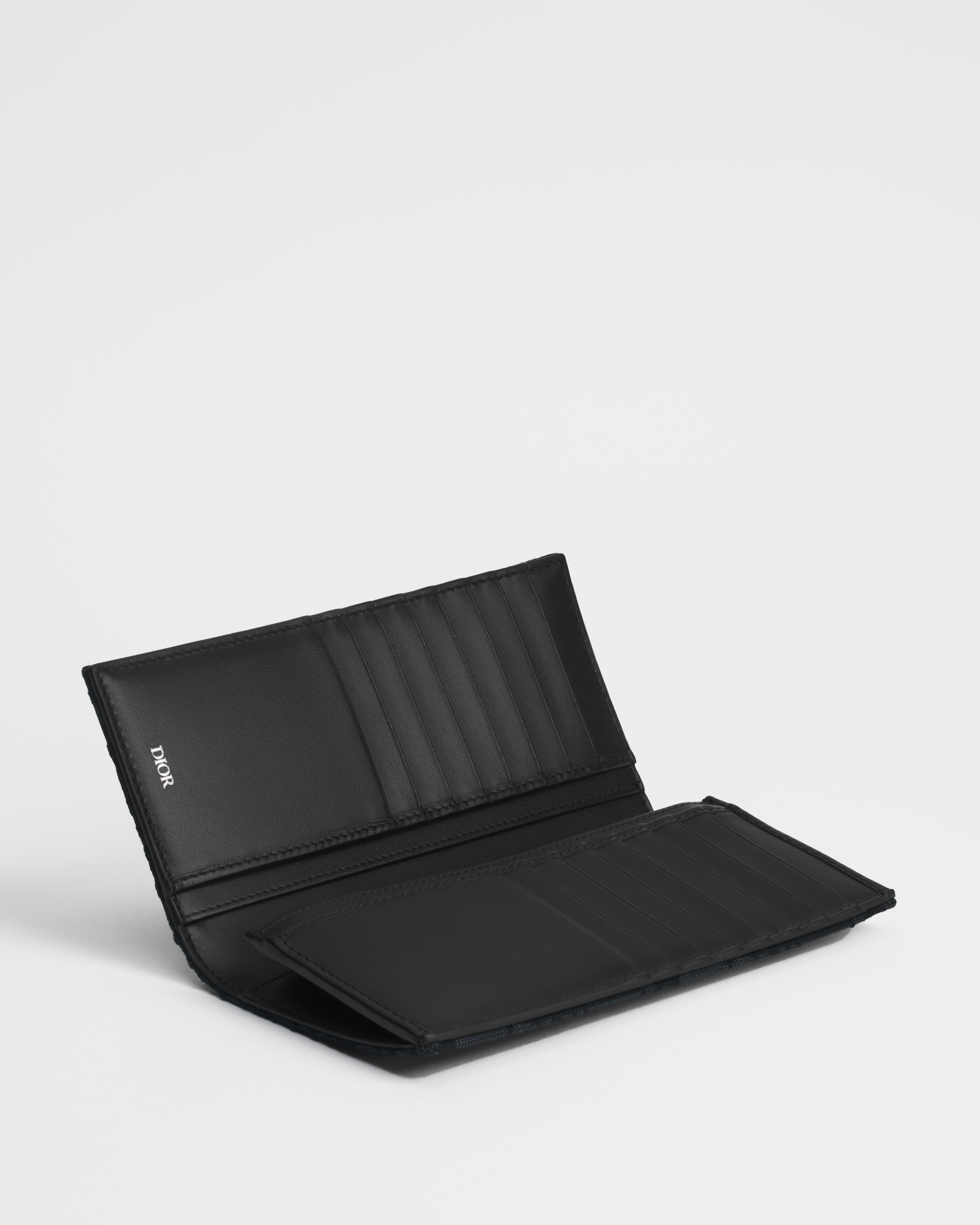 2つ折りロングウォレット ディオール オブリーク ジャカード E07