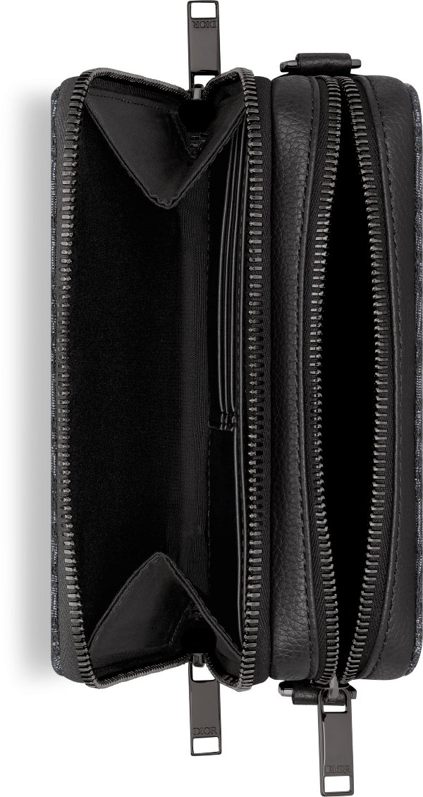 Zipped Pouch with Strap Top shot view