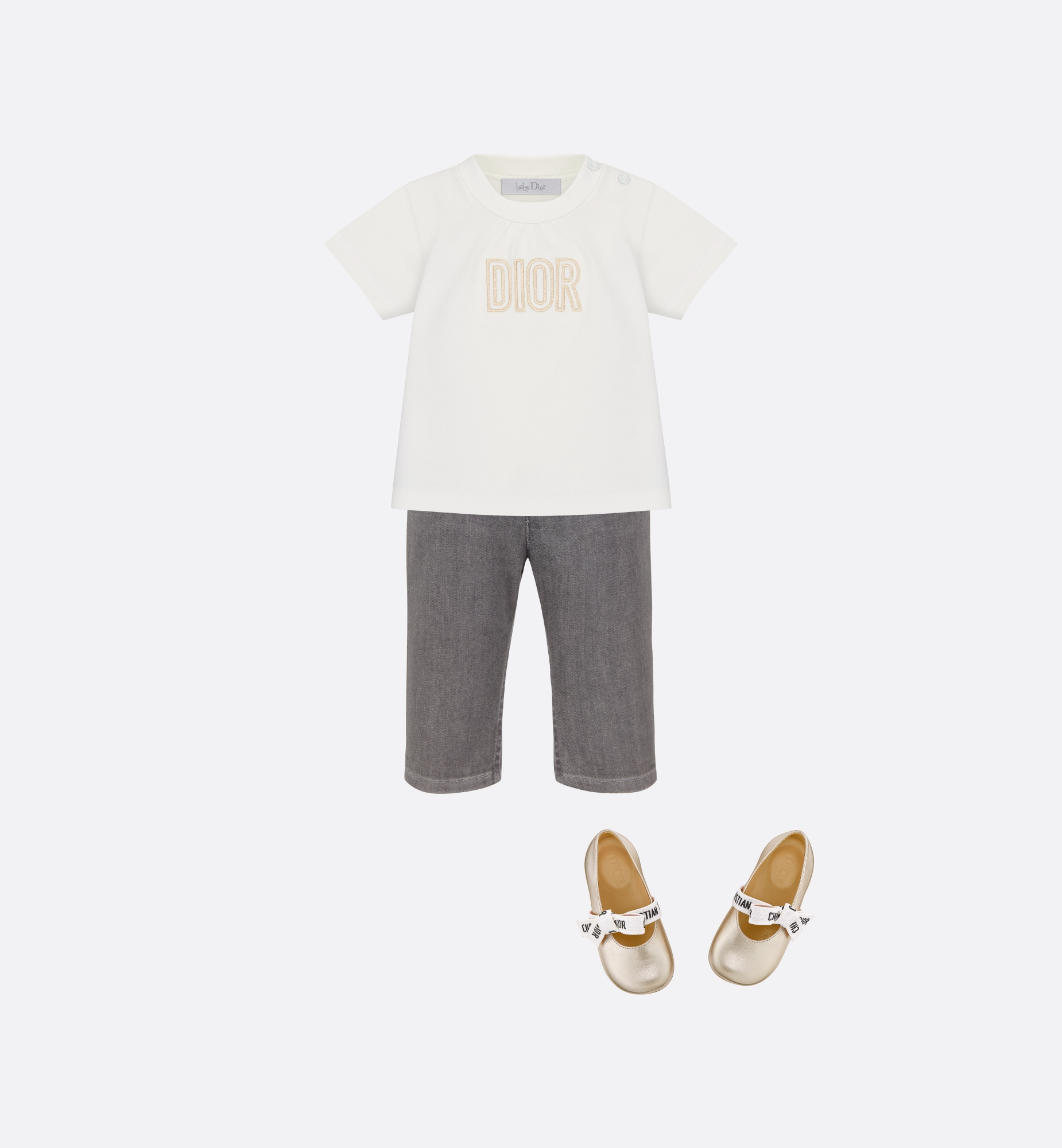 T-shirt bébé Jersey de coton ivoire E12