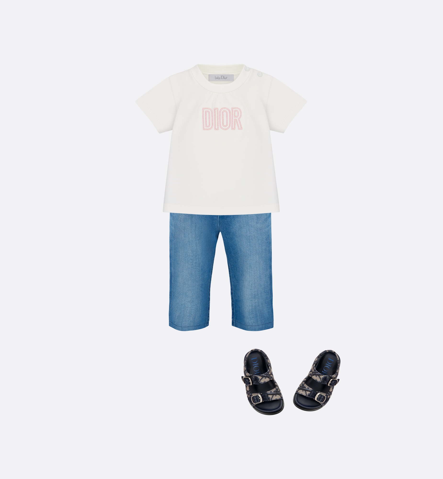 Baby T-Shirt Ivory Cotton Jersey E12
