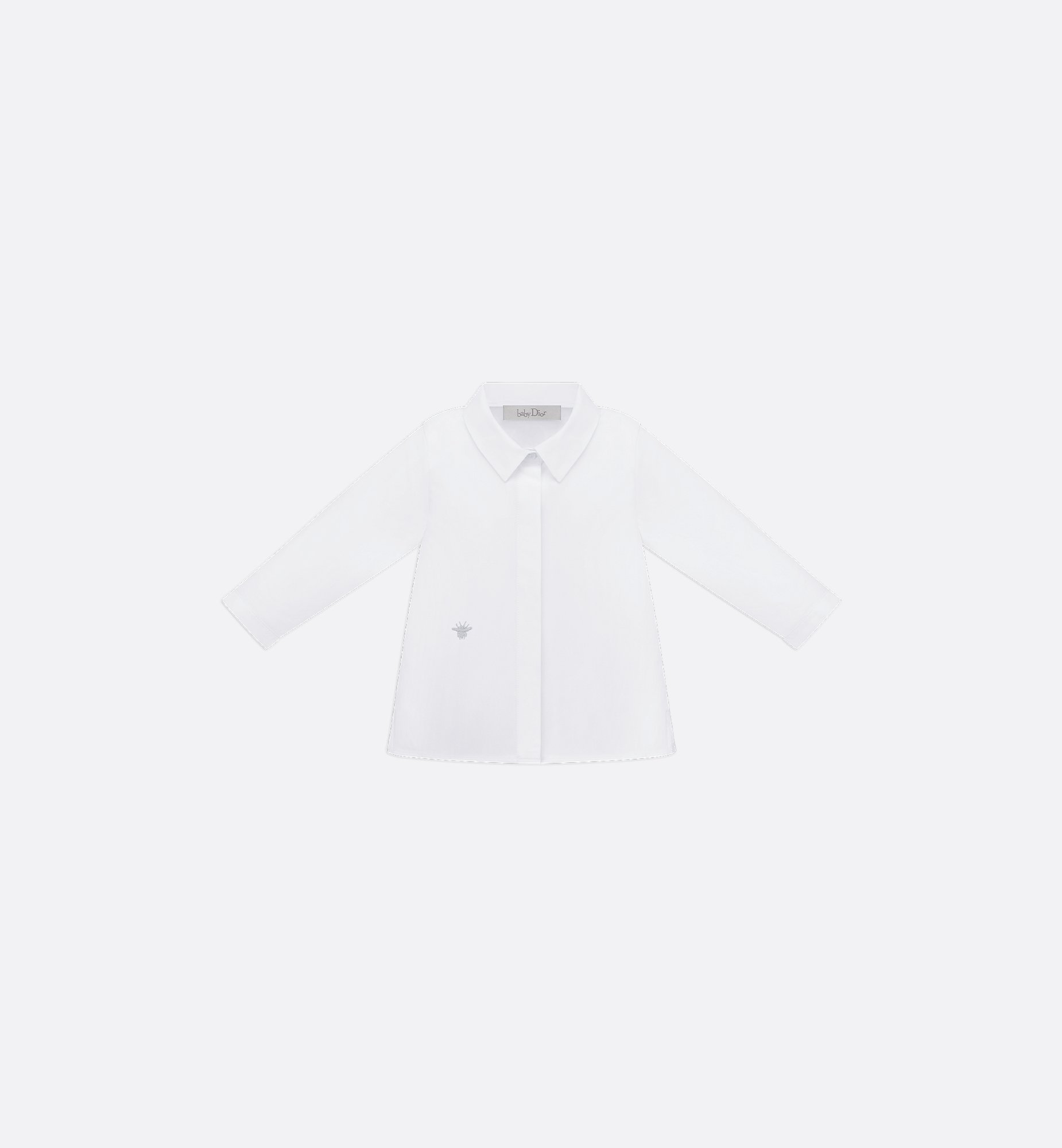 Baby Shirt White Cotton Poplin | DIOR Baby Shirt White Cotton Poplin | DIOR