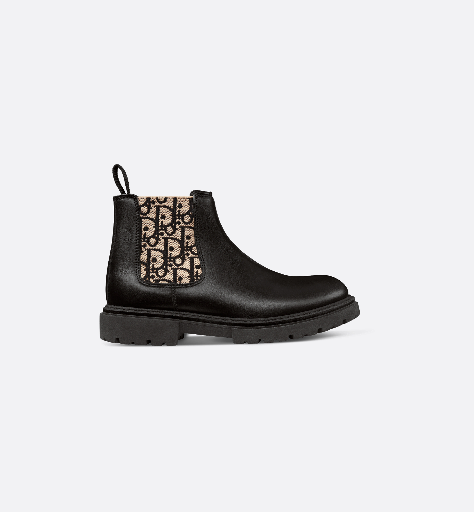 Kids' Chelsea Boot Black Polished Calfskin | DIOR Kids' Chelsea Boot Black Polished Calfskin | DIOR