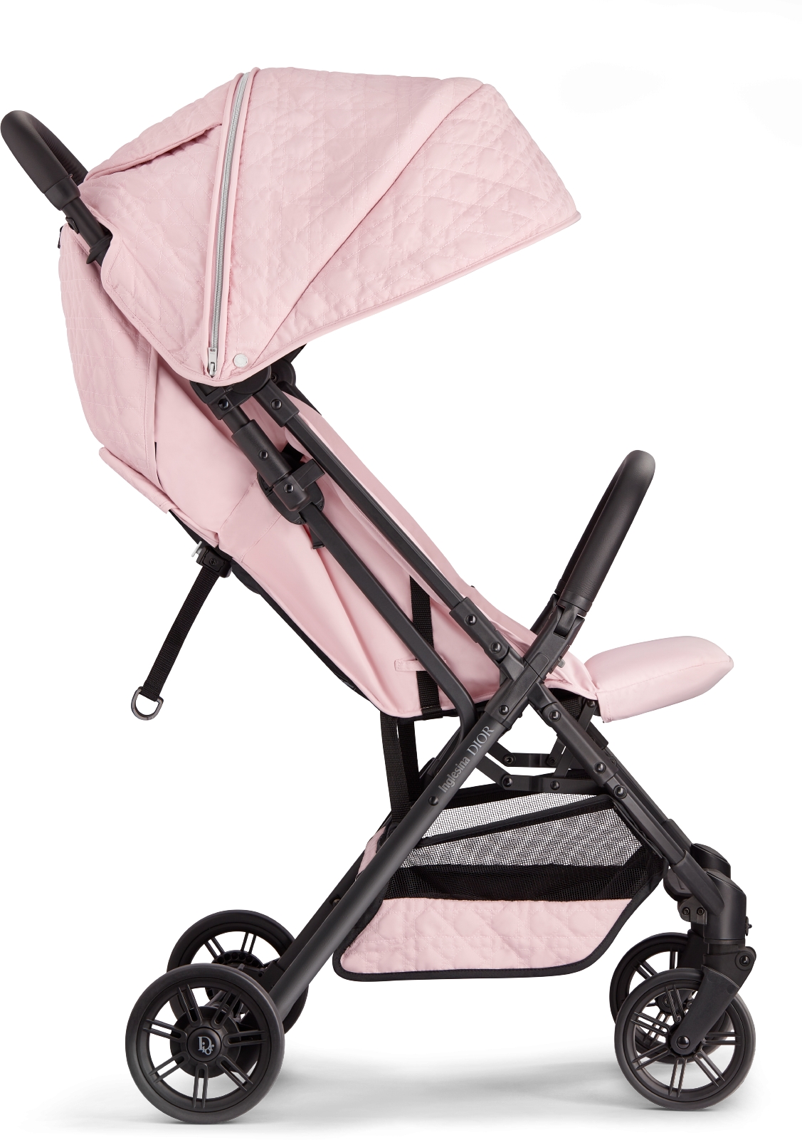 Stroller Powder Pink Water-Repellent Cannage Fabric | DIOR