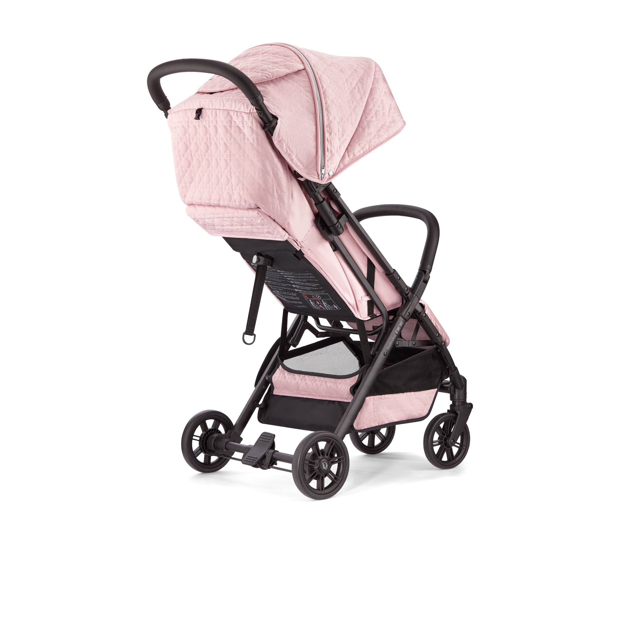 Kinderwagen Wasserabweisender Cannage Stoff in Puderrosa E03