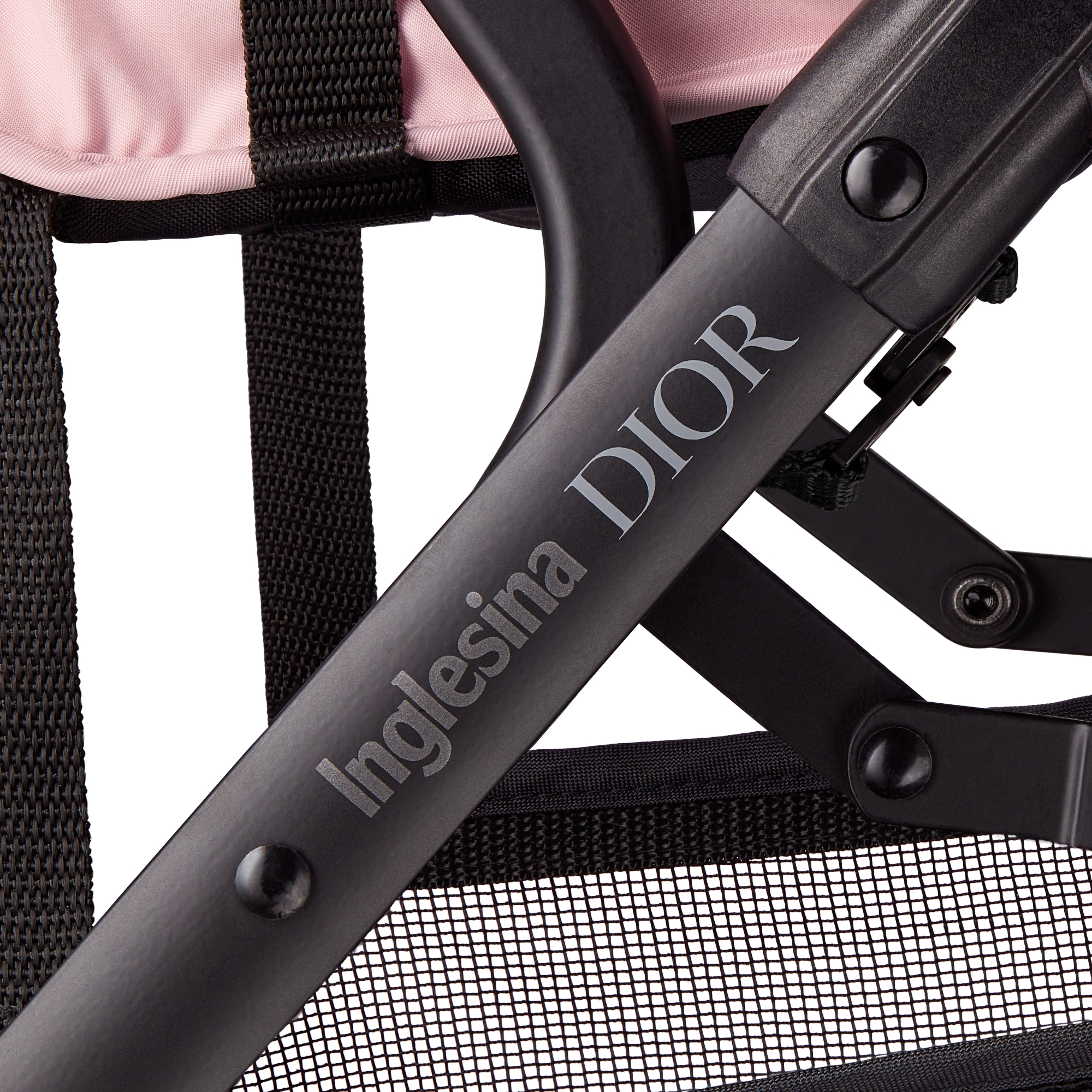 Kinderwagen Wasserabweisender Cannage Stoff in Puderrosa E05