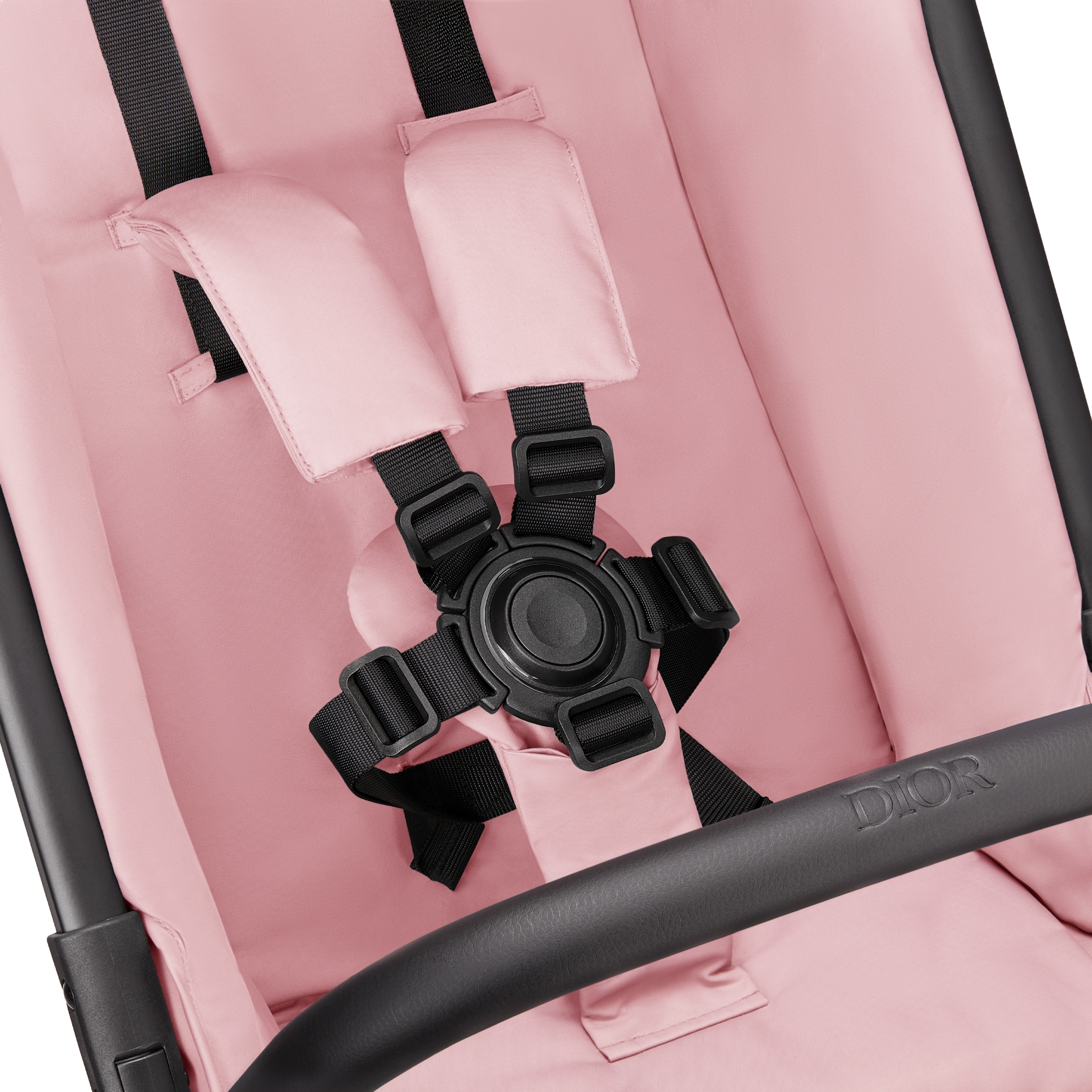 Kinderwagen Wasserabweisender Cannage Stoff in Puderrosa E08