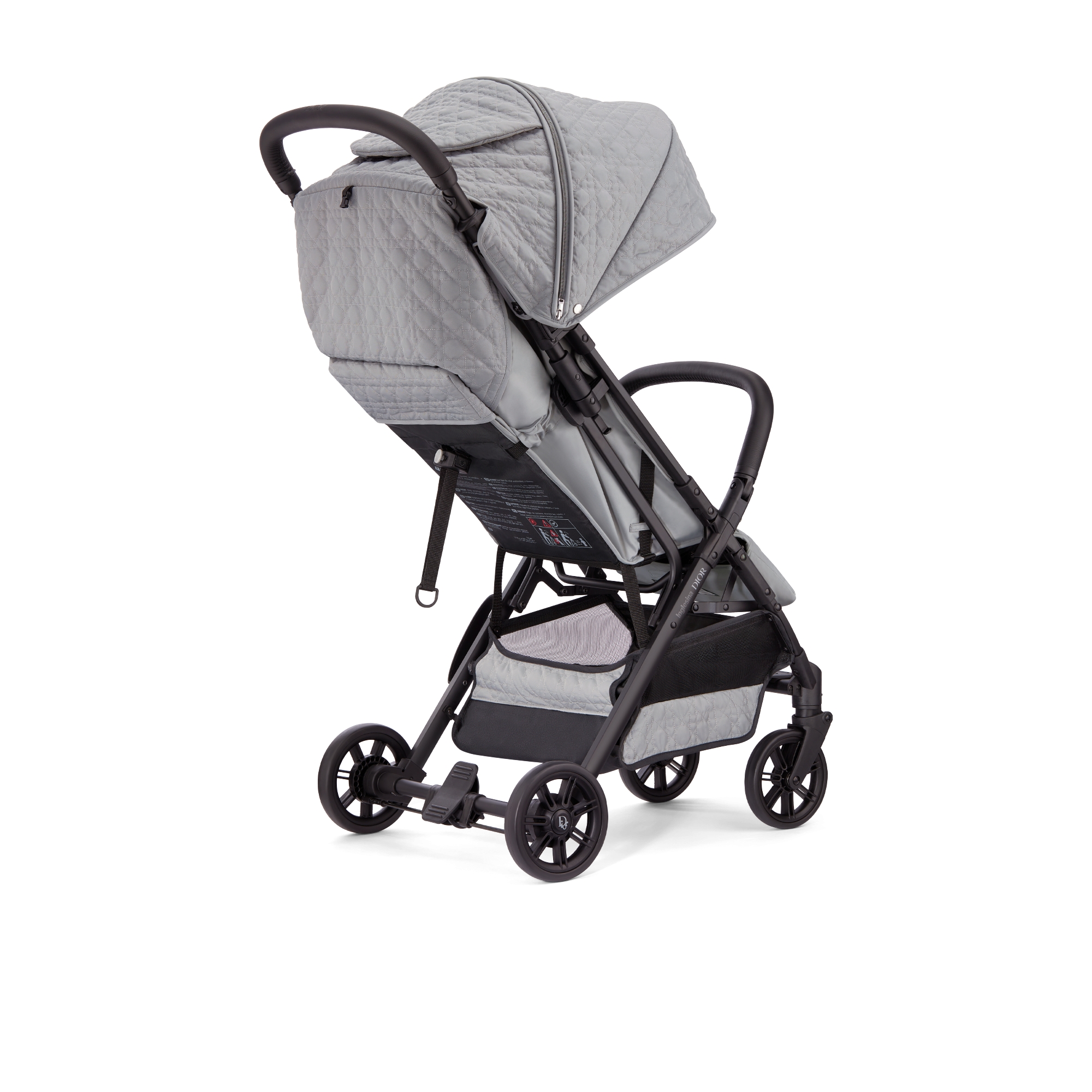 Kinderwagen Wasserabweisender Cannage Stoff in Grau E03