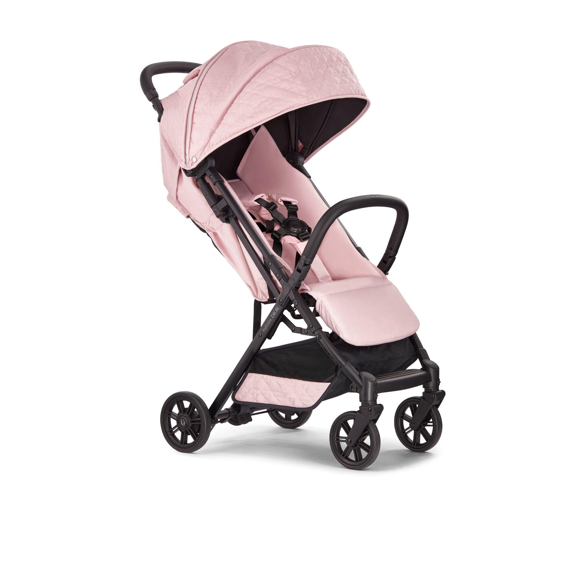 Stroller  Powder Pink Water-Repellent Cannage Fabric E02