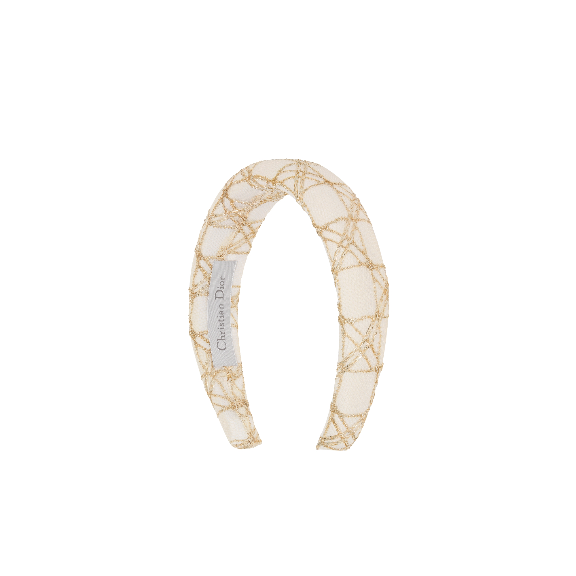 Headband Gold-Tone Cannage Lace E05