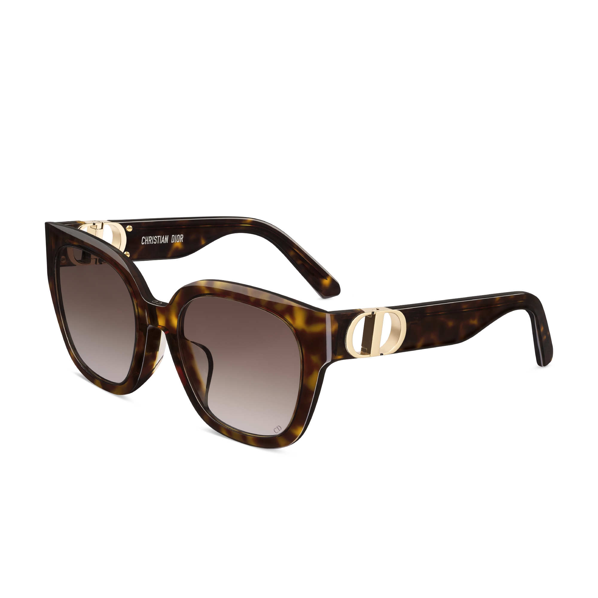 30Montaigne S10F 선글라스 브라운 톨토이즈쉘-이펙트 스퀘어 E03