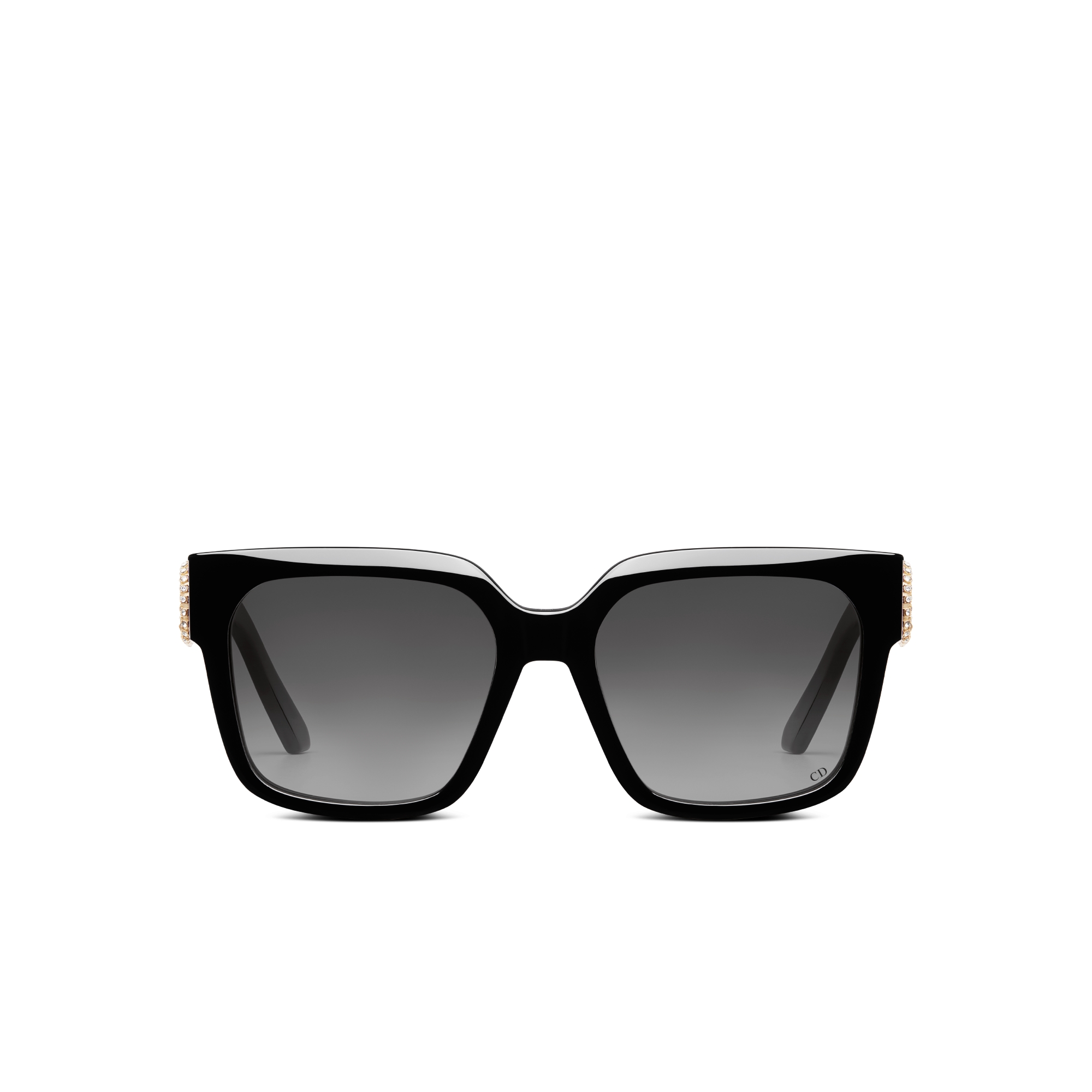 30Montaigne S11I Zwarte vierkante zonnebril E01