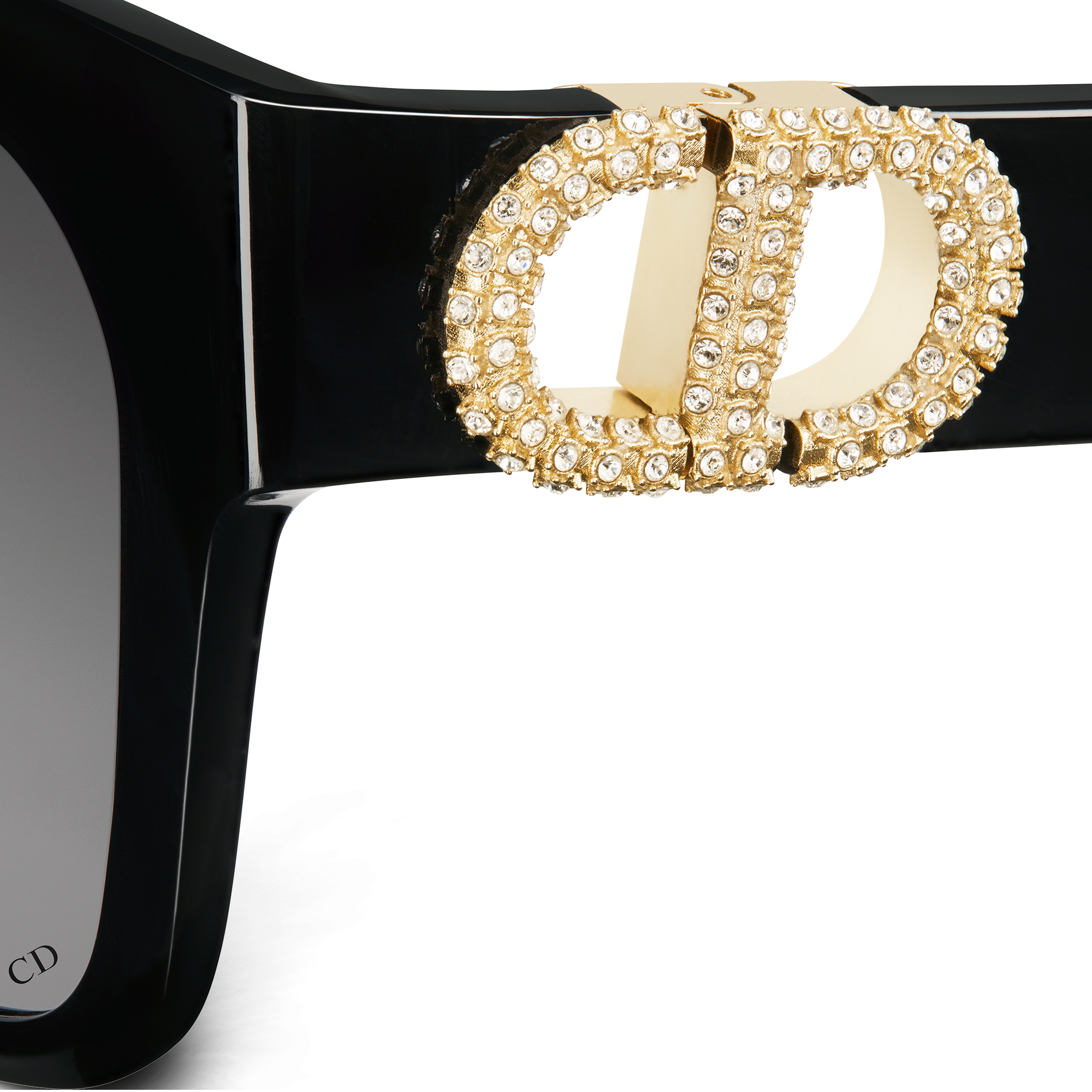 30Montaigne S11I Zwarte vierkante zonnebril E09