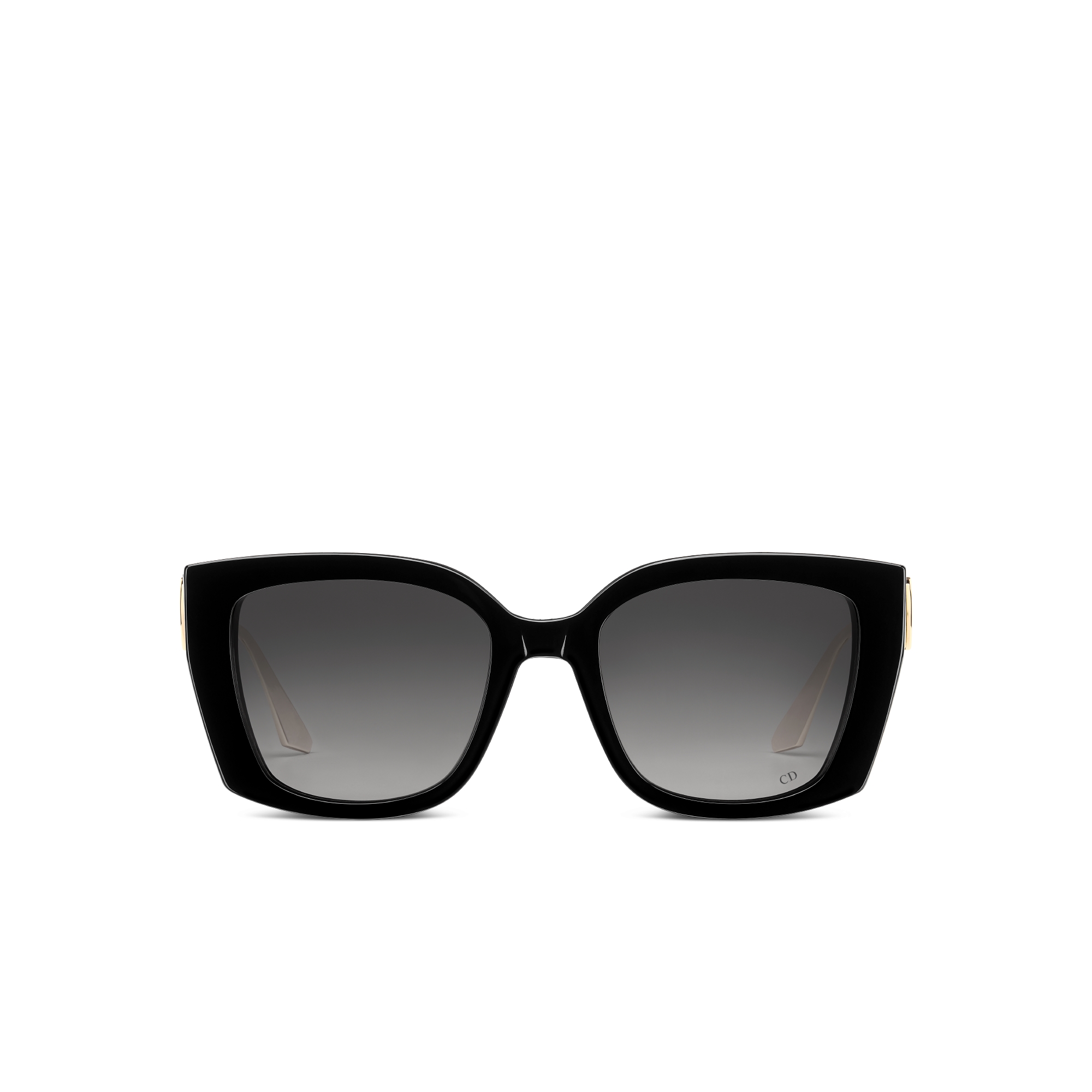 30Montaigne S13I Quadratische Sonnenbrille in Schwarz E01