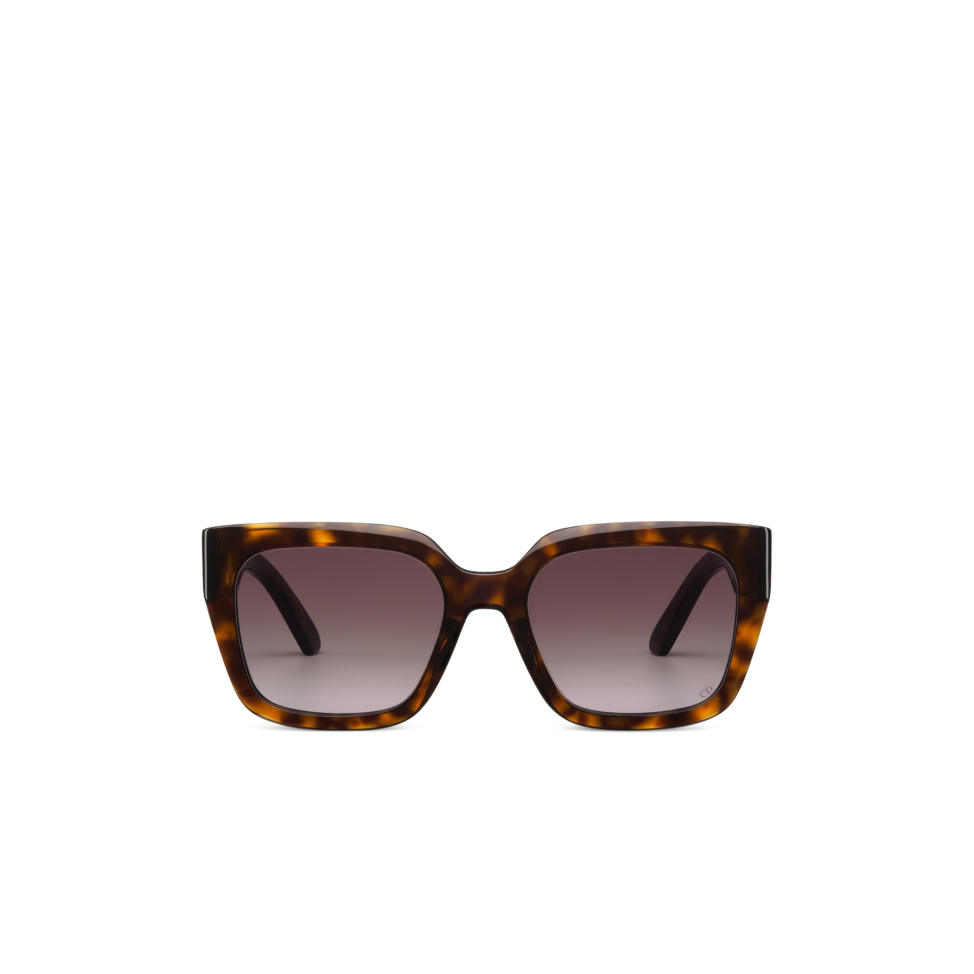 30Montaigne S8U Brown Tortoiseshell-Effect Square Sunglasses E01