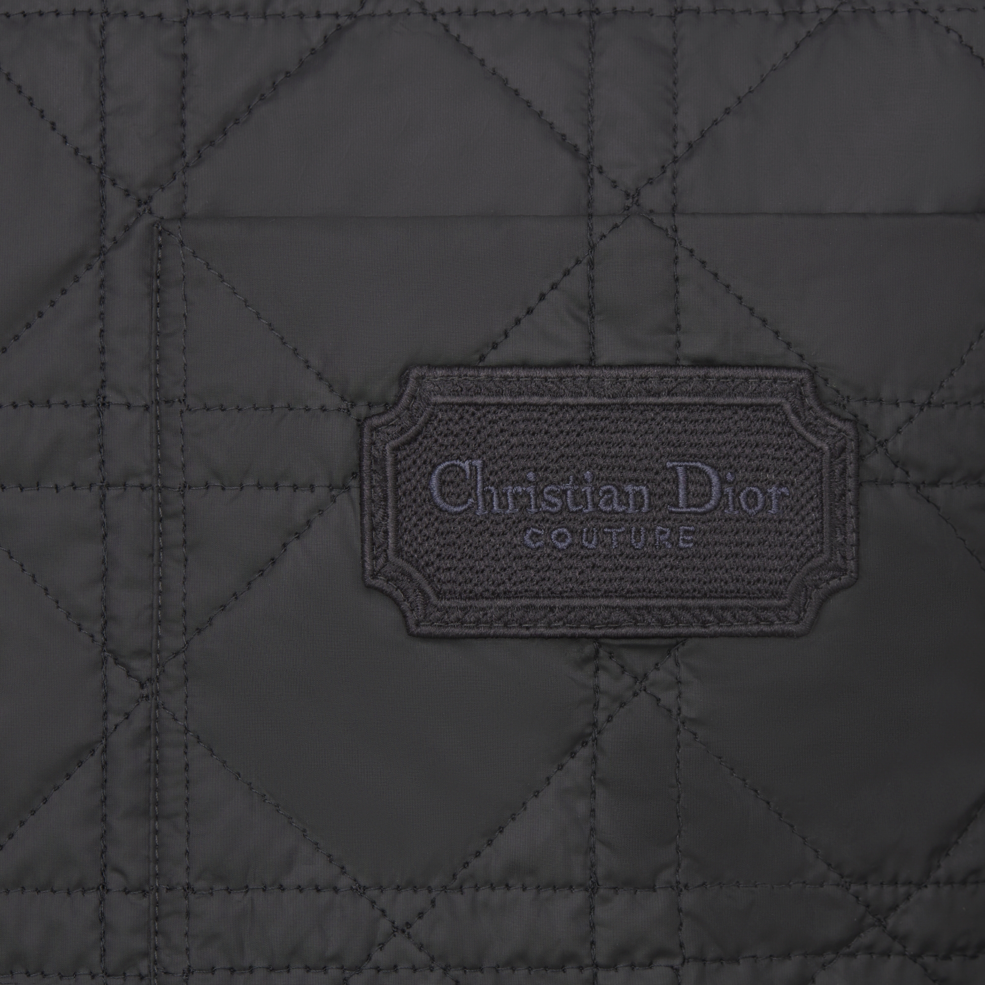 Cannage Overshirt Black Technical Fabric E09