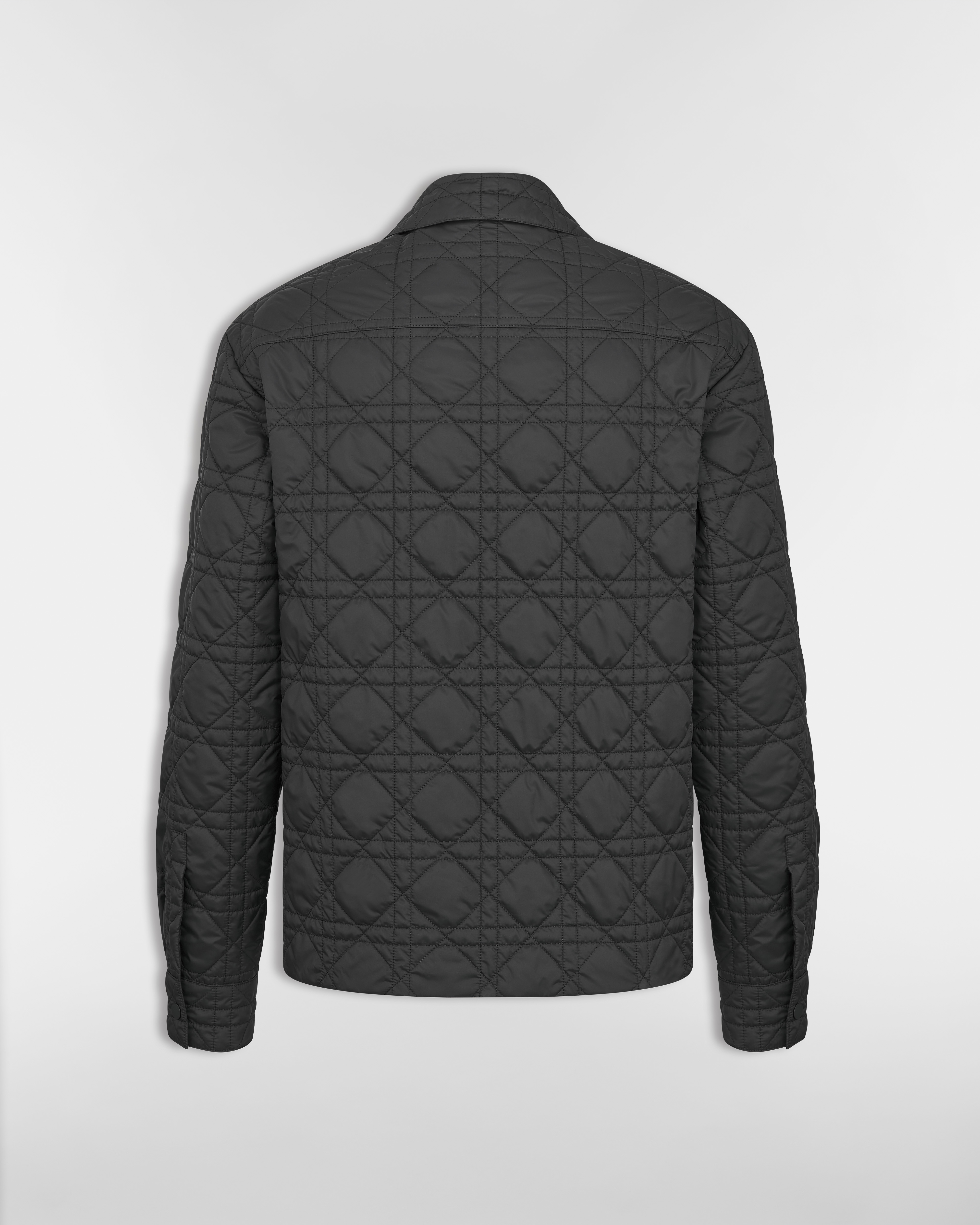 Cannage Overshirt Black Technical Fabric E08