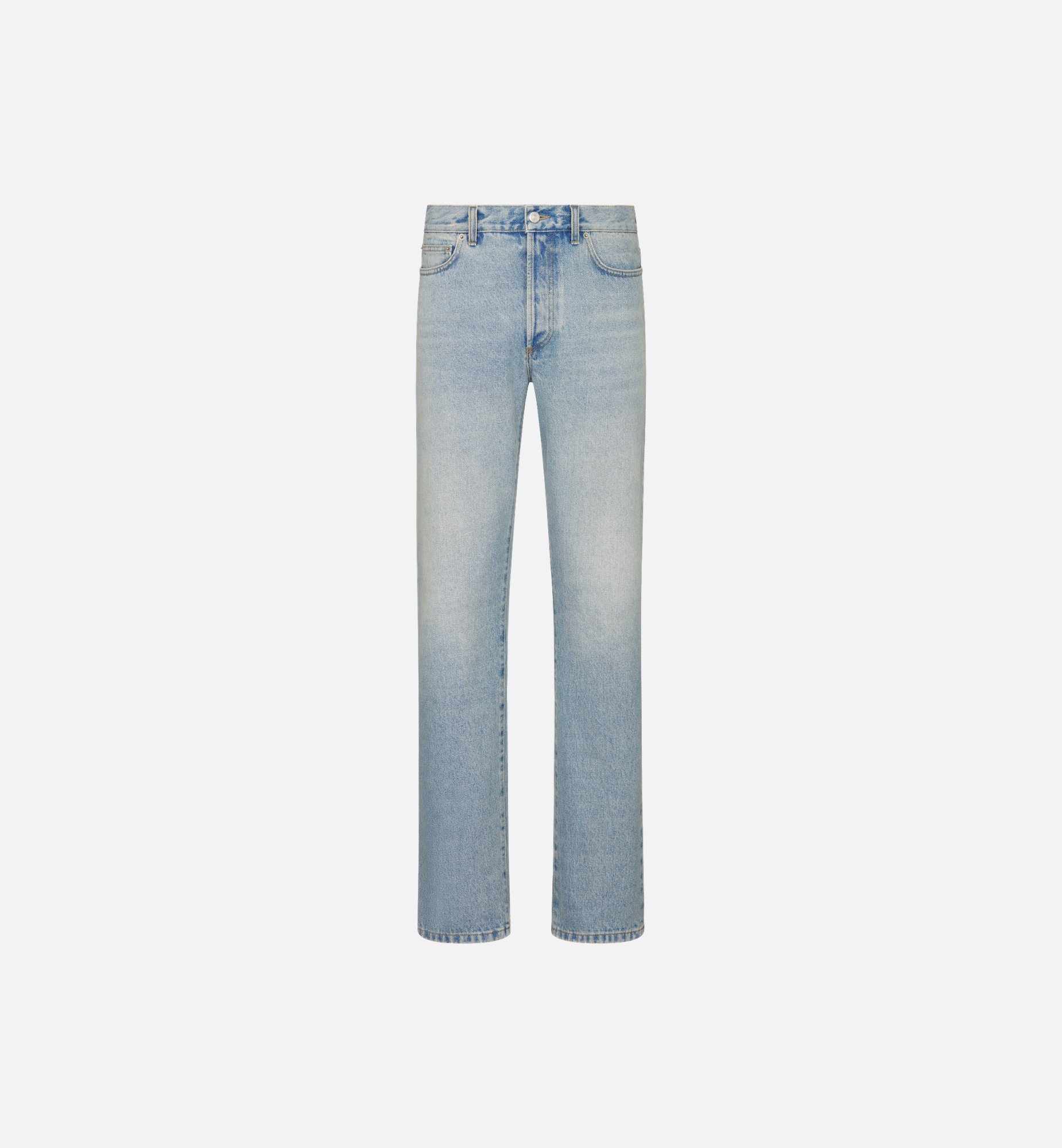 Long Regular Jeans Light Blue Cotton Twill | DIOR Long Regular Jeans Light Blue Cotton Twill | DIOR