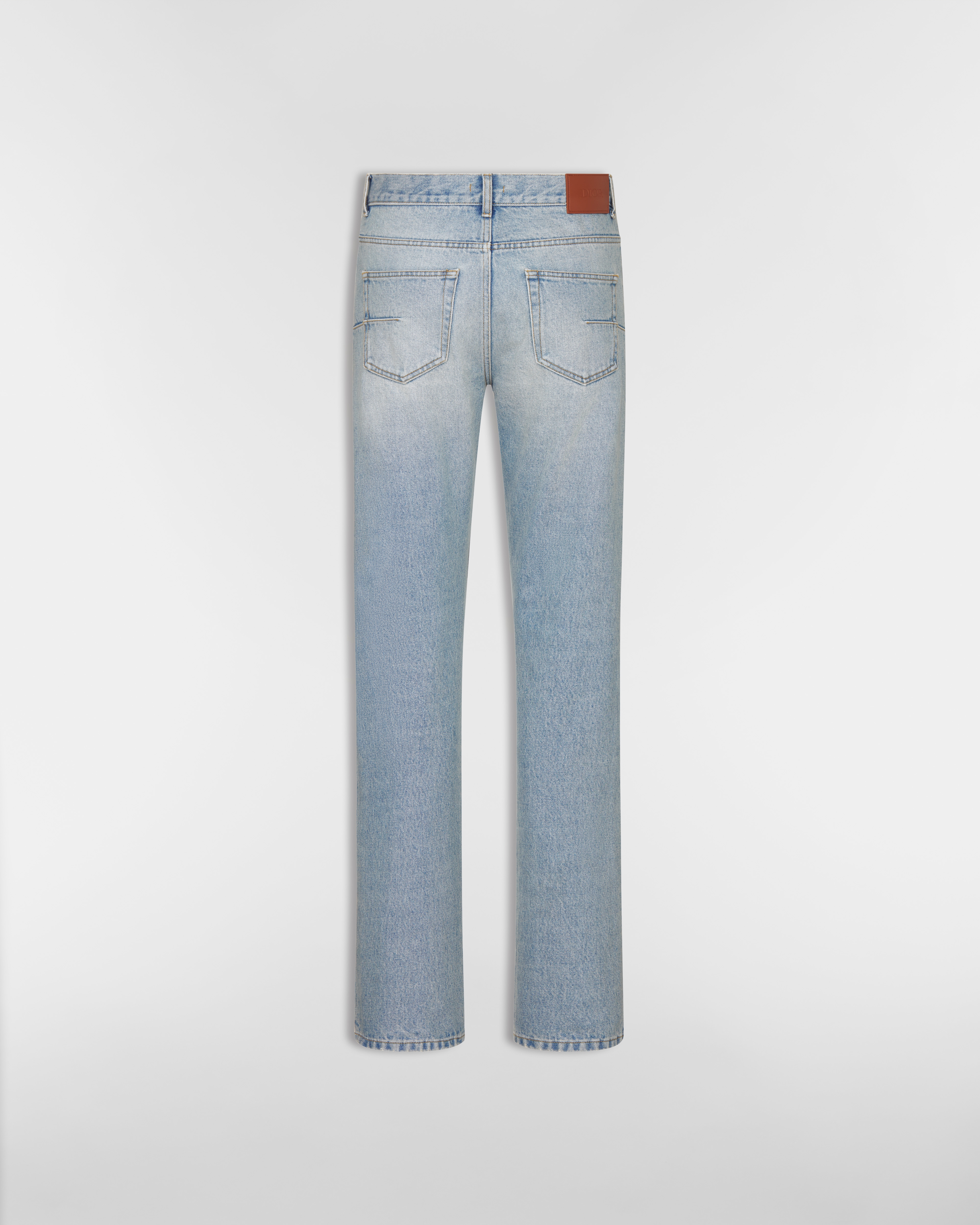 Long Regular Jeans Light Blue Cotton Twill E08