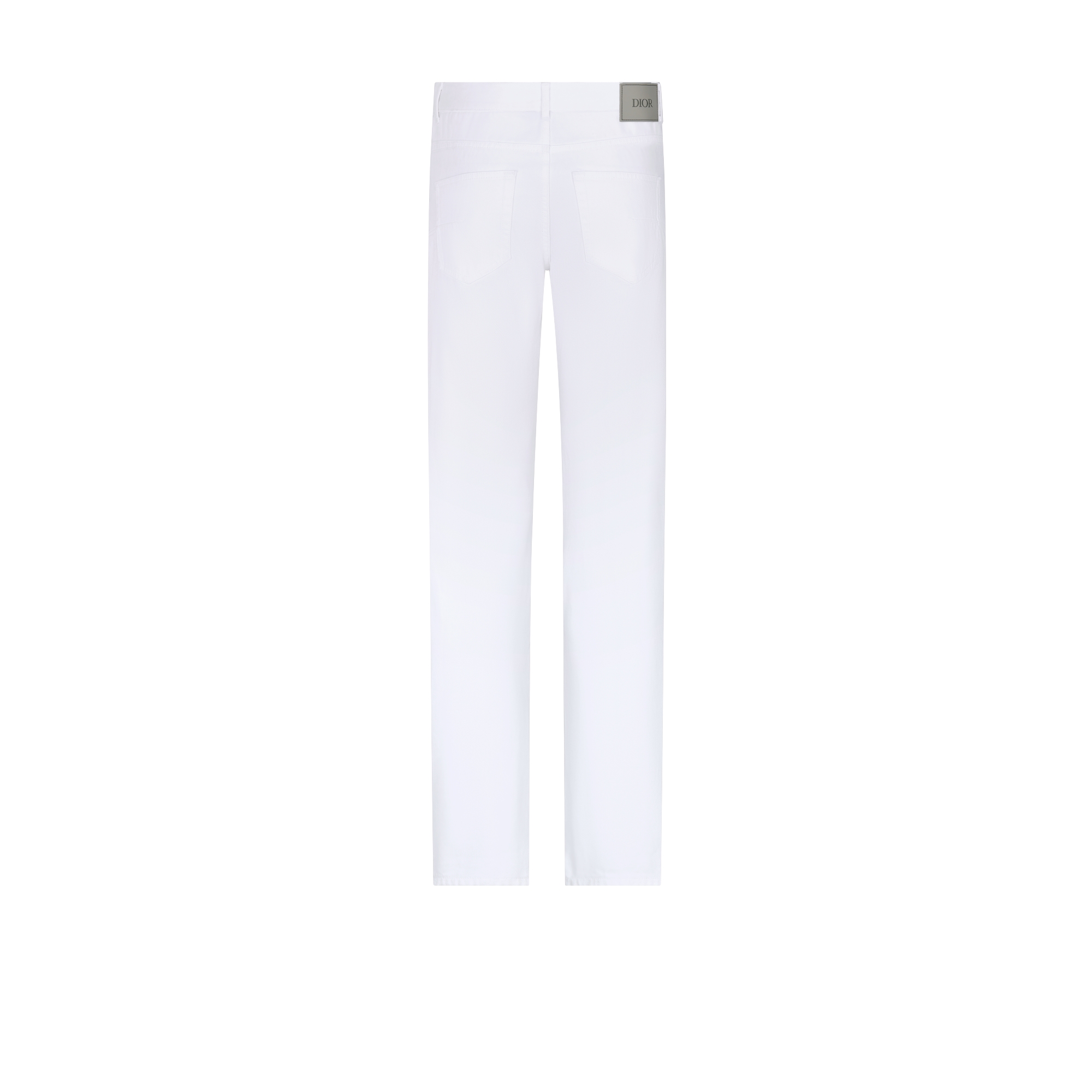 Regular Jeans White Cotton Twill E08