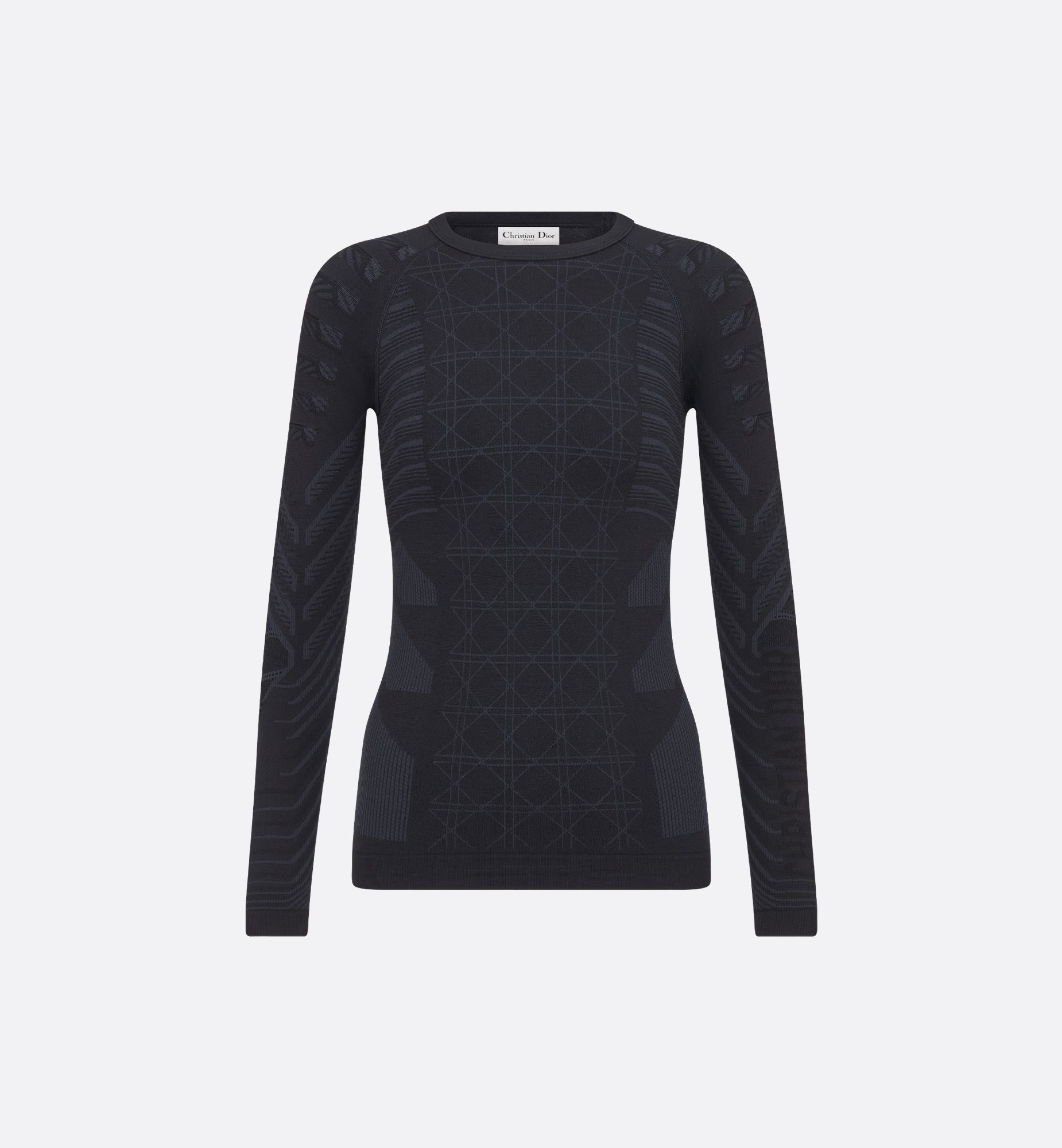DiorAlps Top Black Cannage Technical Knit | DIOR DiorAlps Top Black Cannage Technical Knit | DIOR