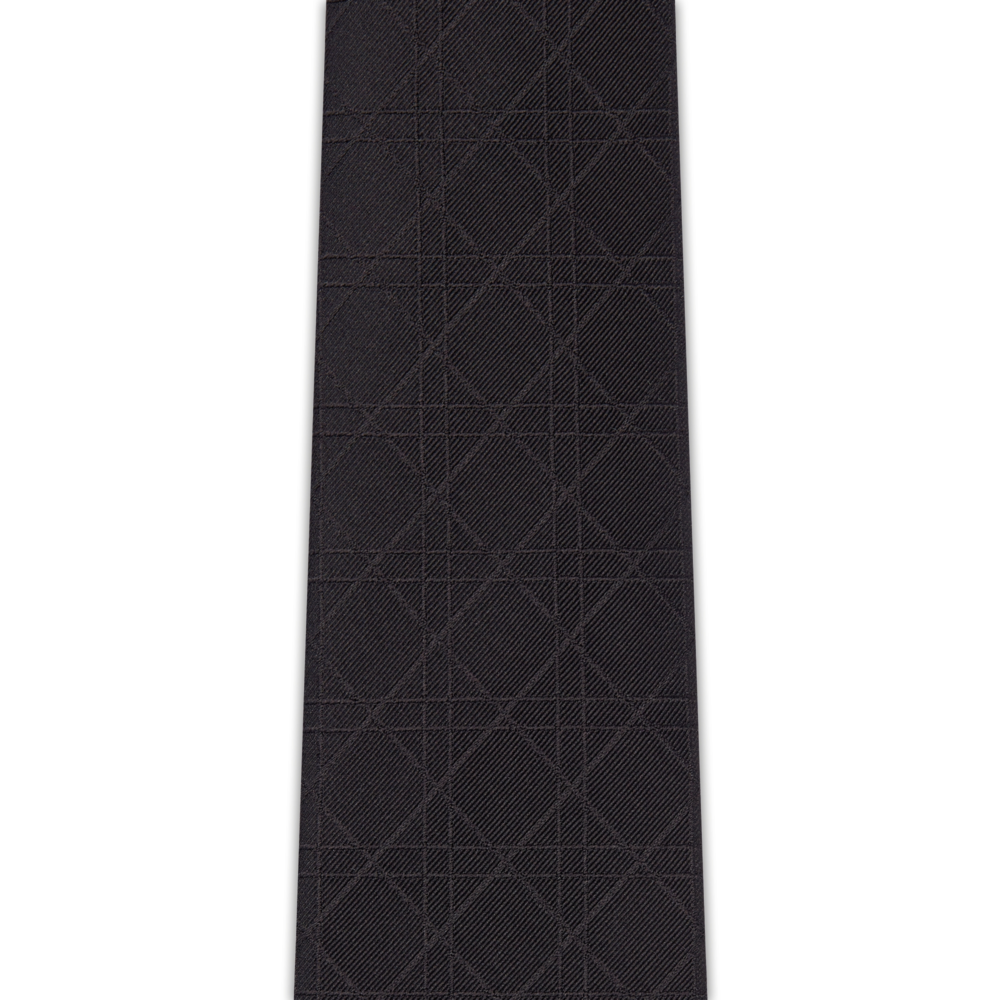 Cravate Cannage Soie noire E10