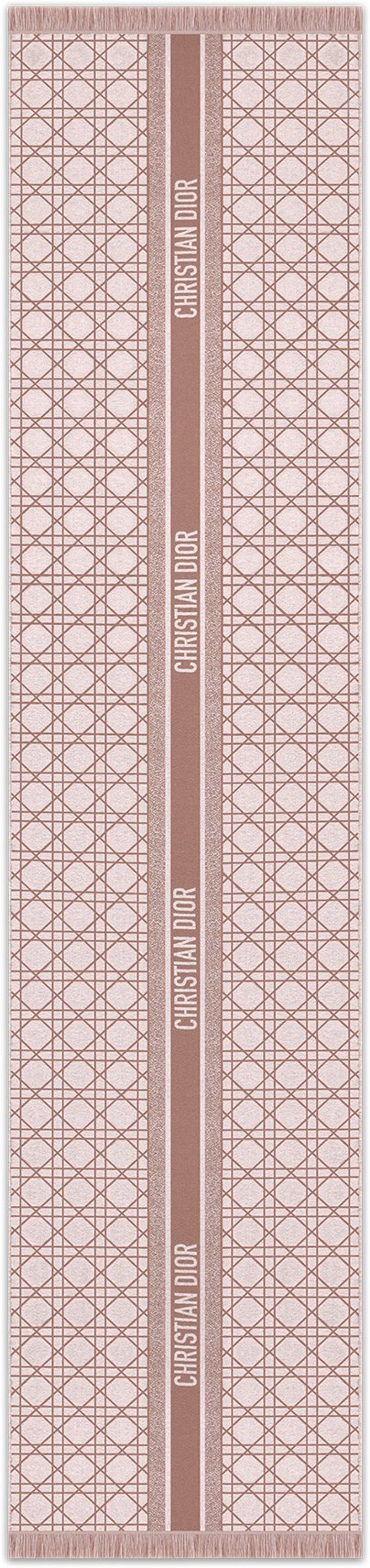 Dior Cannage Scarf Unfolded view
