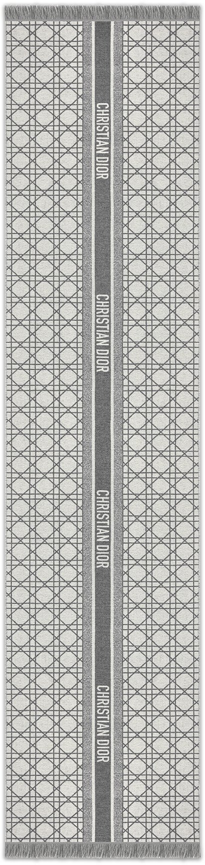 Dior Cannage Scarf Unfolded view