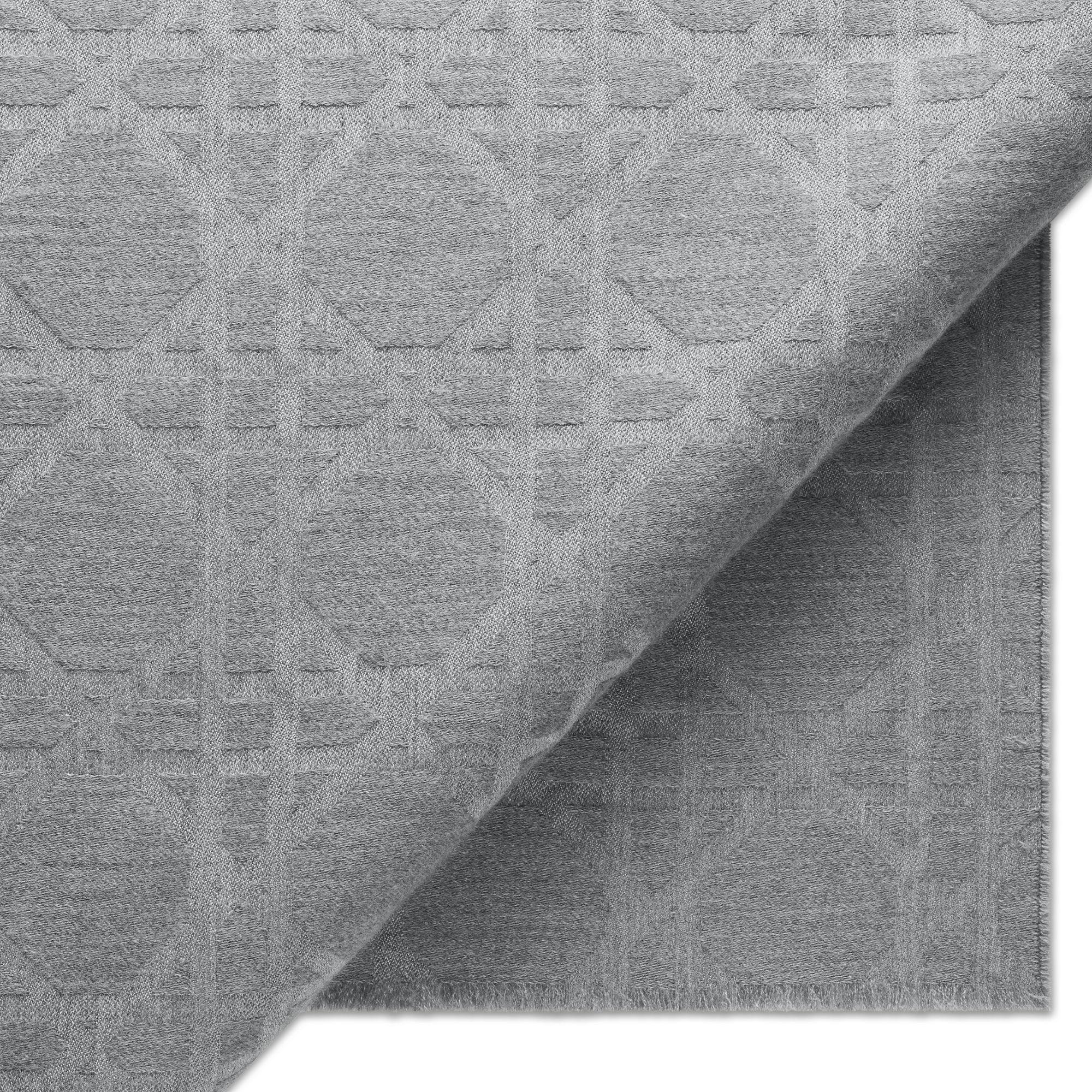 Bufanda Cannage Cachemira gris E09