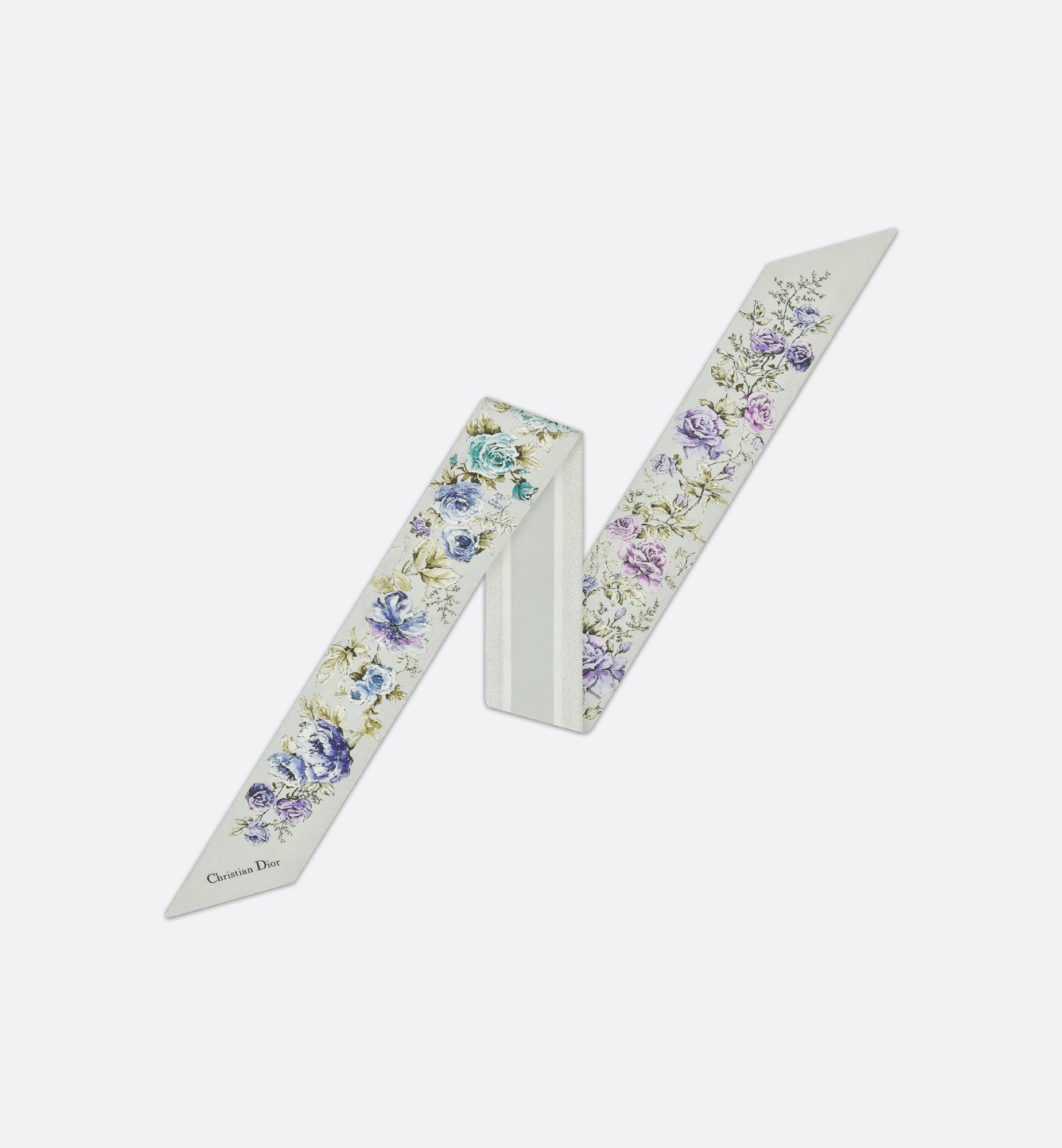 Lady Dior Lotus Wallet Two-Tone Pale Blue and Powder Beige Lady Dior Lotus Wallet Two-Tone Pale Blue and Powder Beige