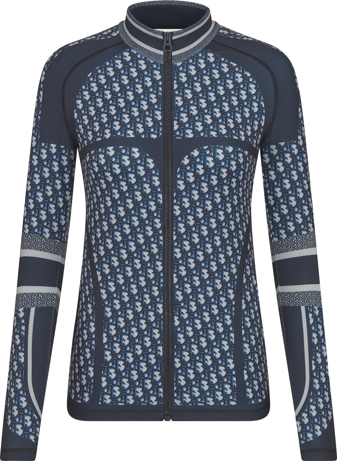 DiorAlps Zipped Top Blue Dior Oblique Technical Jersey | DIOR