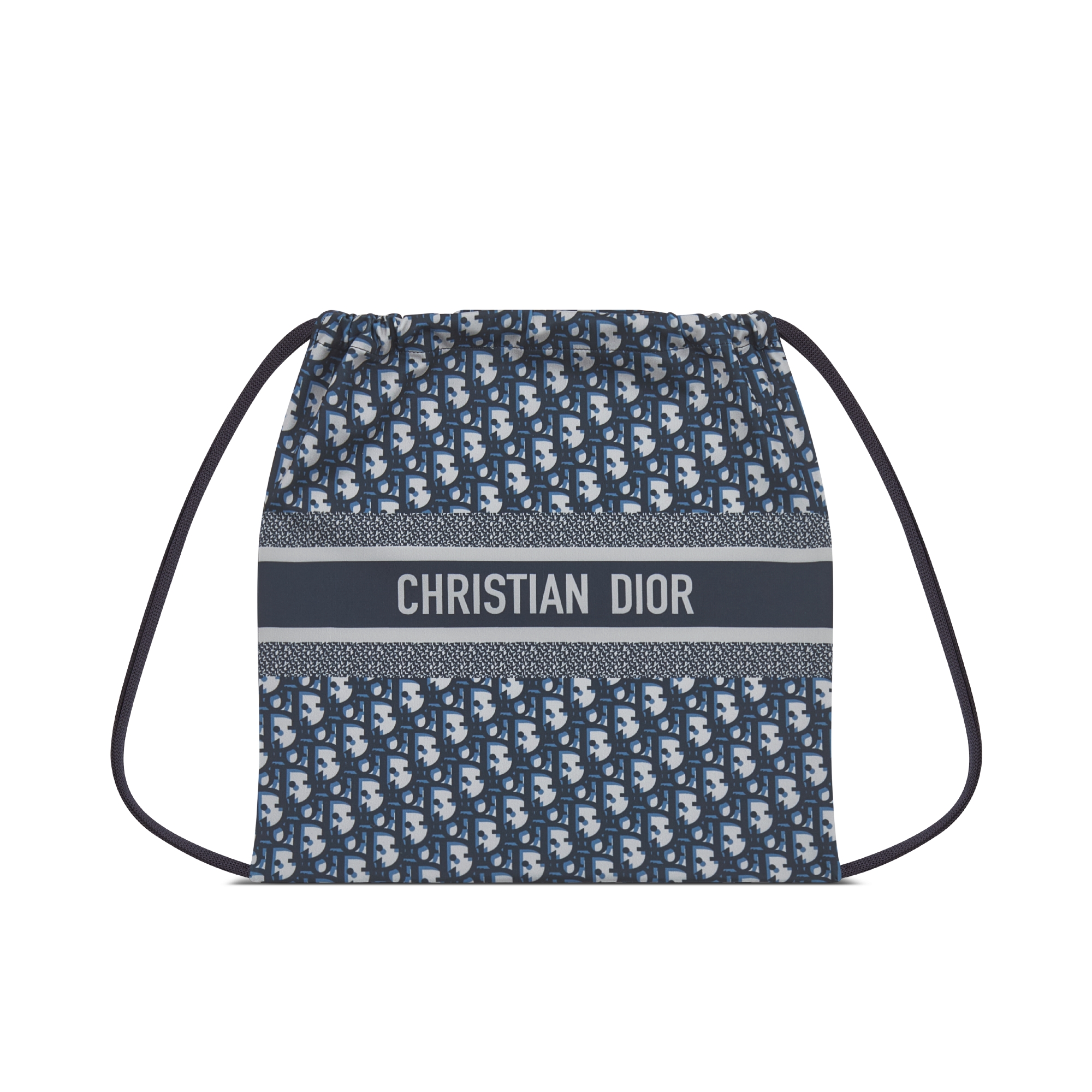 DiorAlps Top mit Reißverschluss Dior Oblique Funktionsjersey in Blau E02