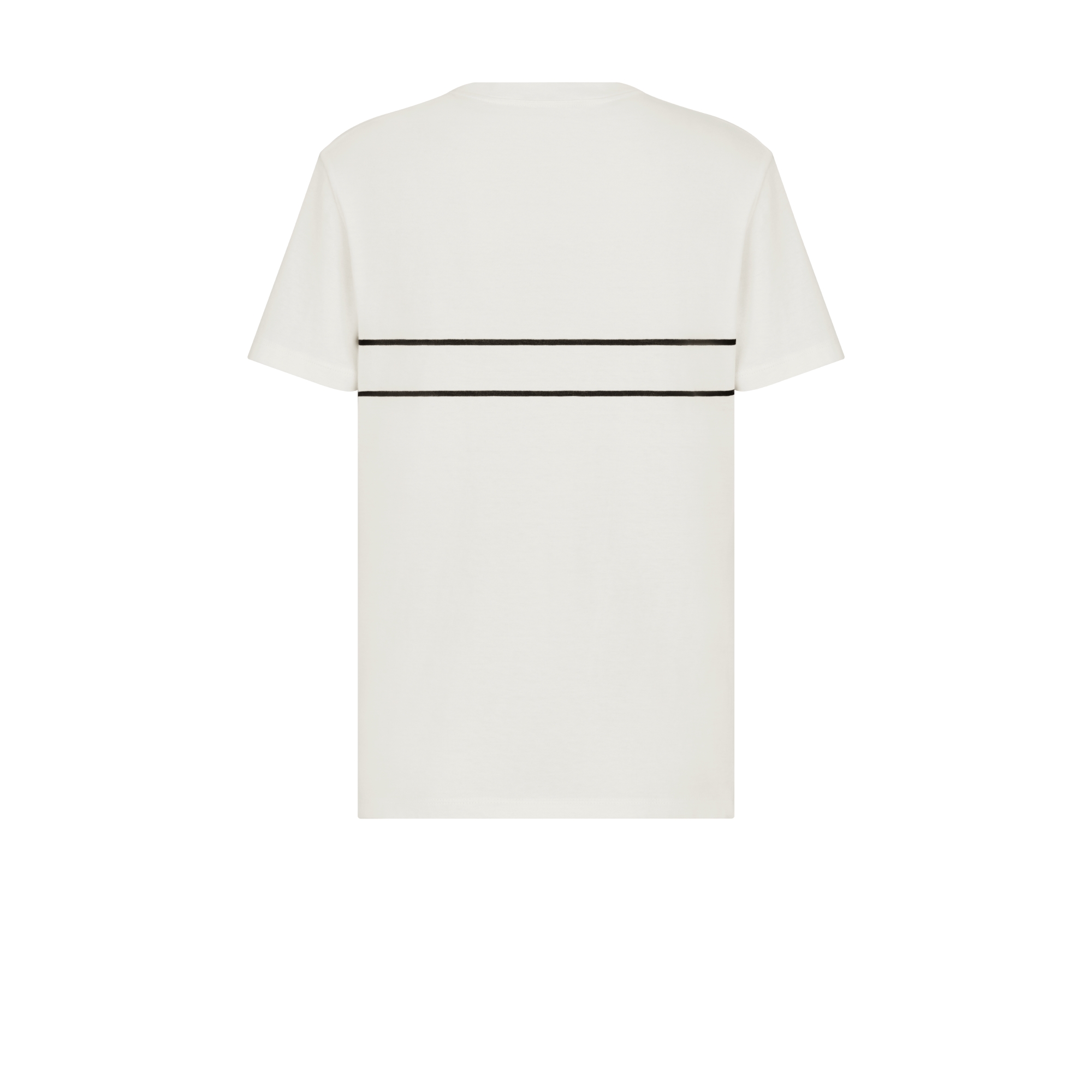 T-Shirt White Cotton Jersey with Signature E08