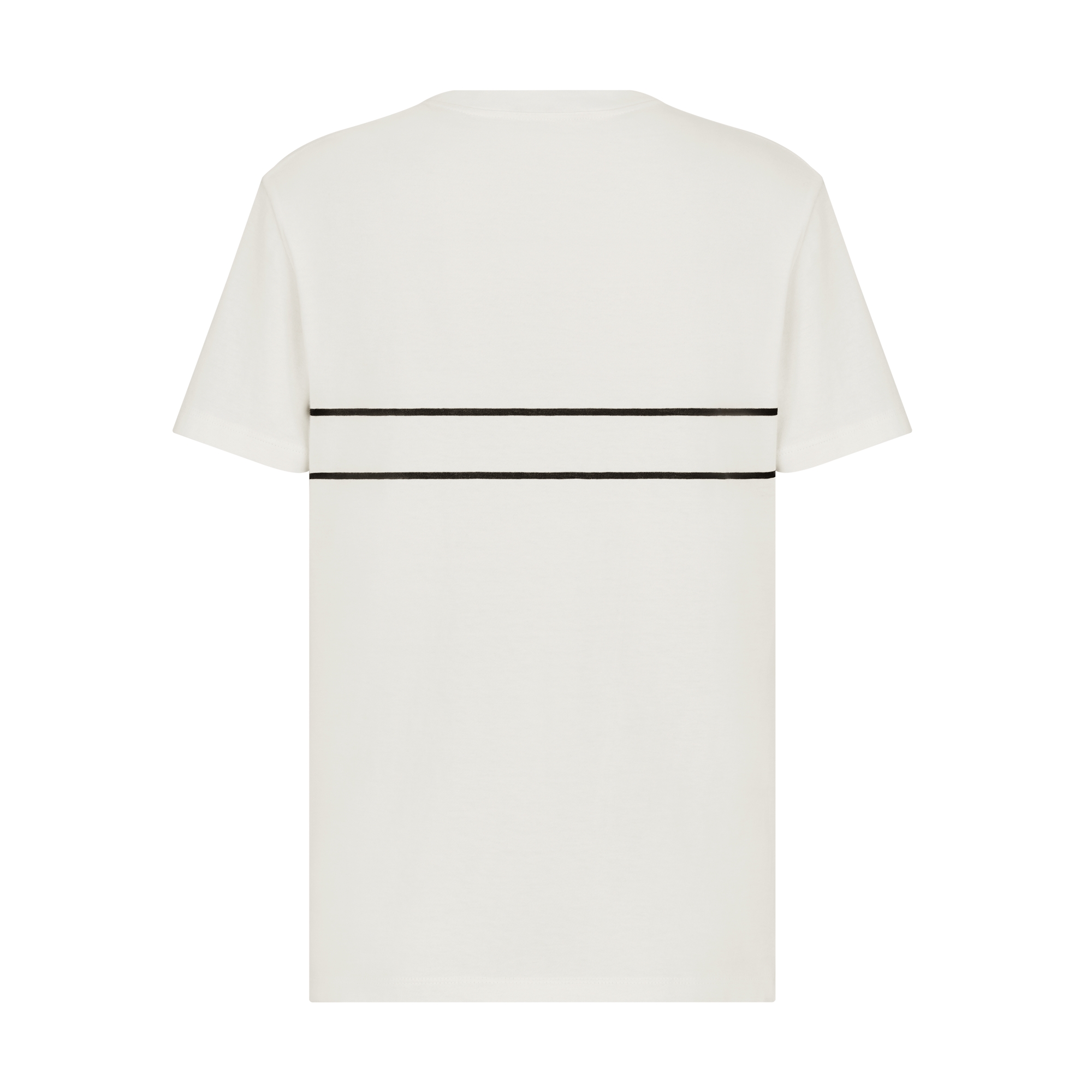 T-Shirt White Cotton Jersey with Signature E08