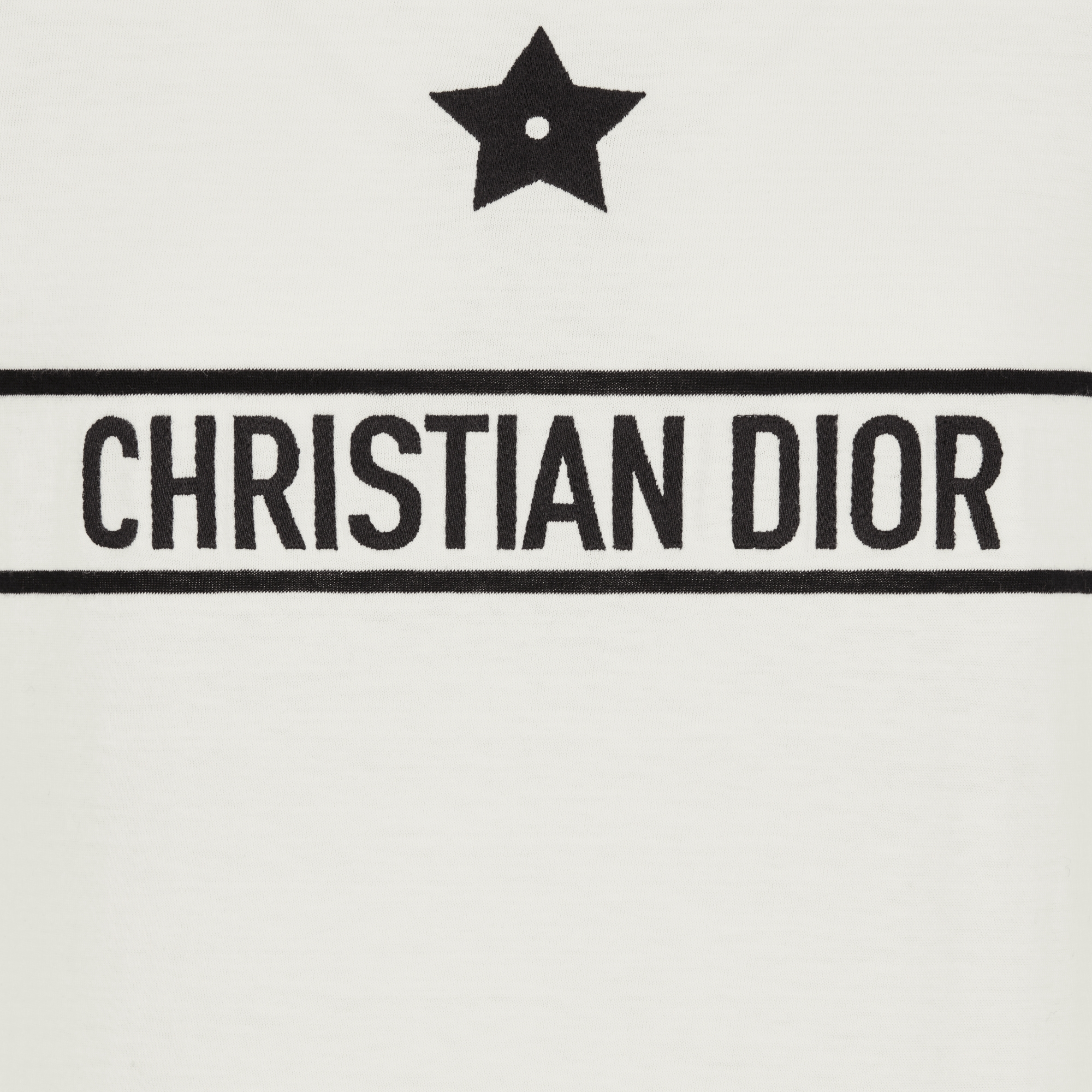 T-Shirt White Cotton Jersey with Signature E09