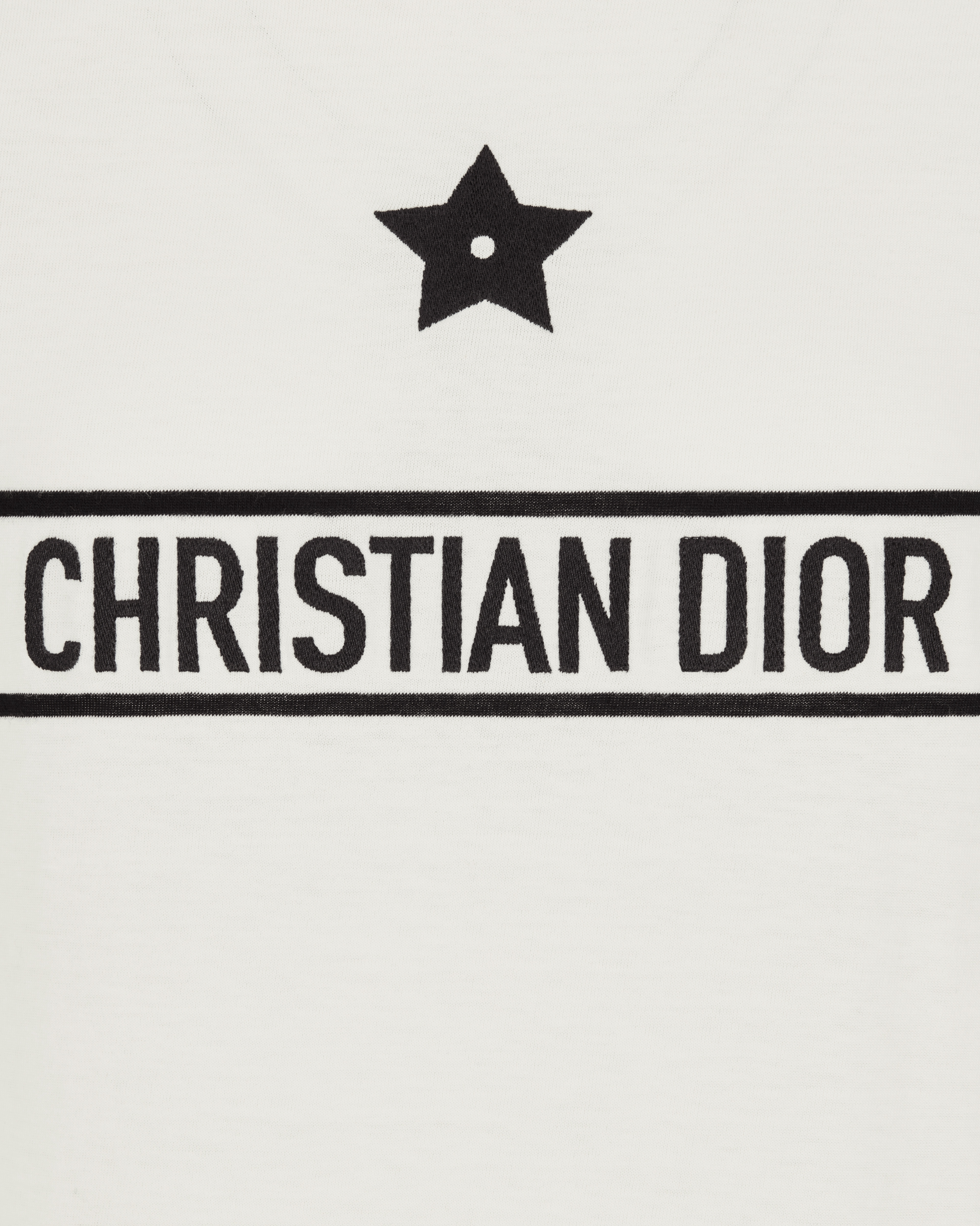 T-shirt Jersey de coton blanc à signature E09