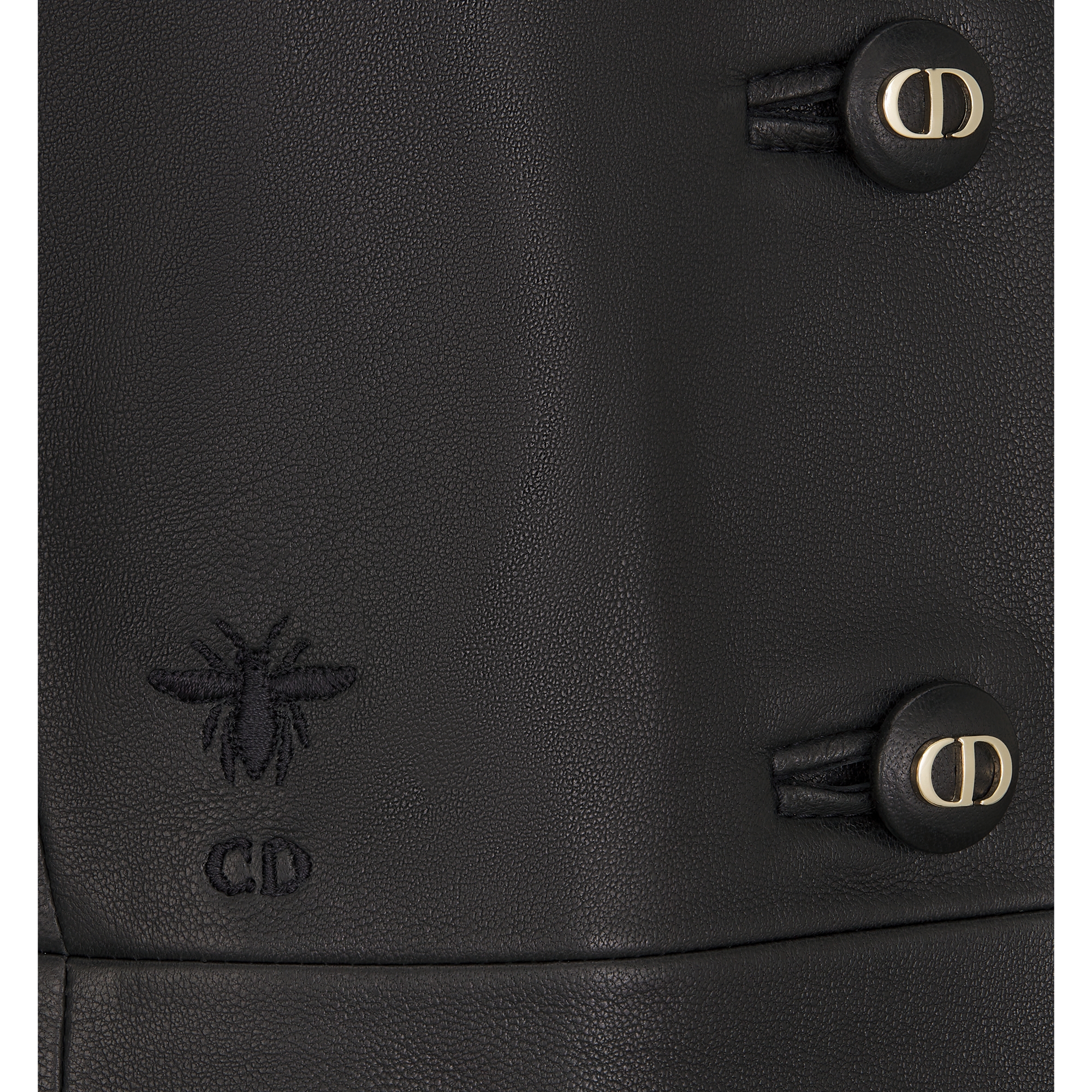 Fitted Jacket Black Smooth Lambskin E09